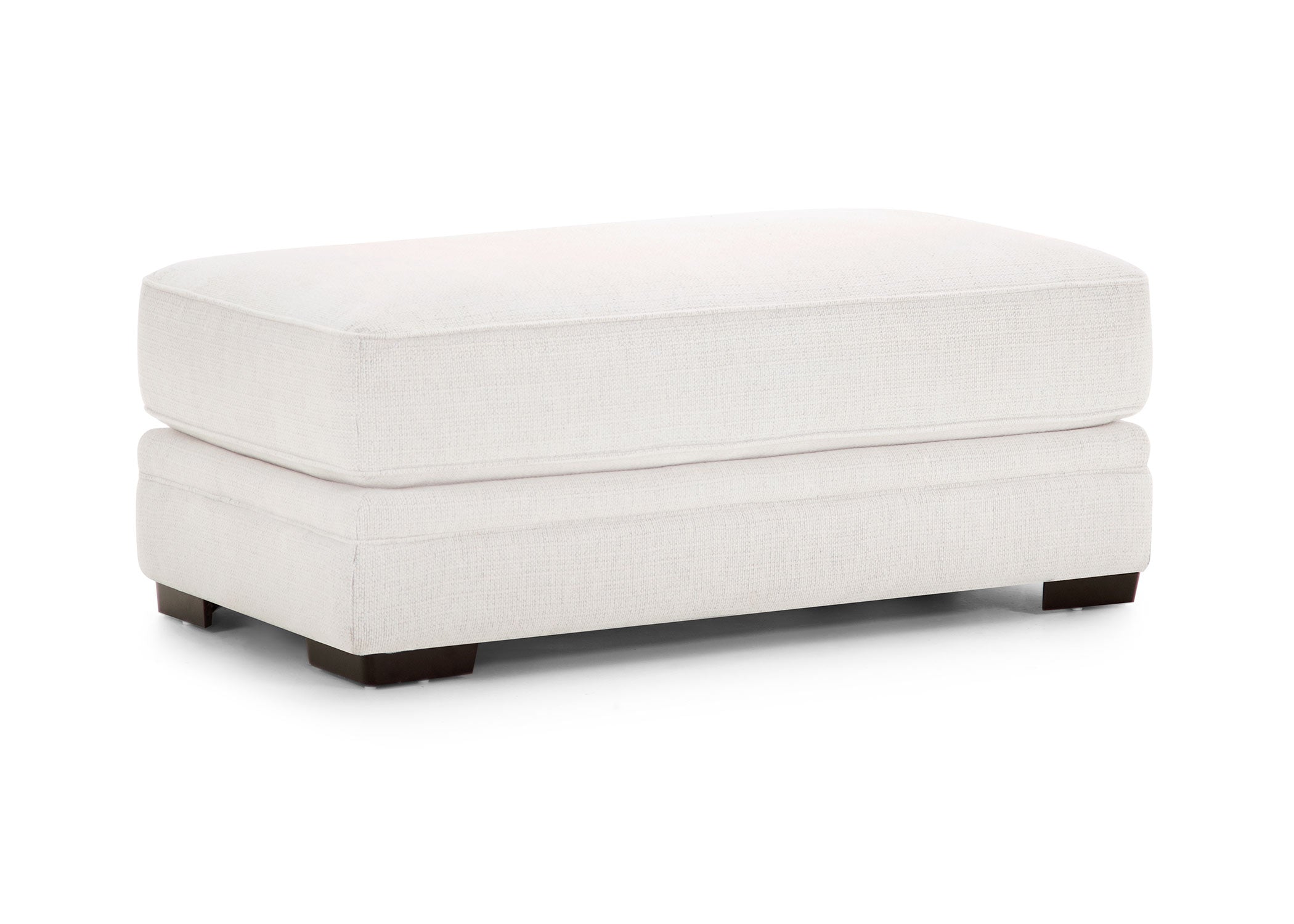 Luna Arm Chair with Ottoman in Cream
