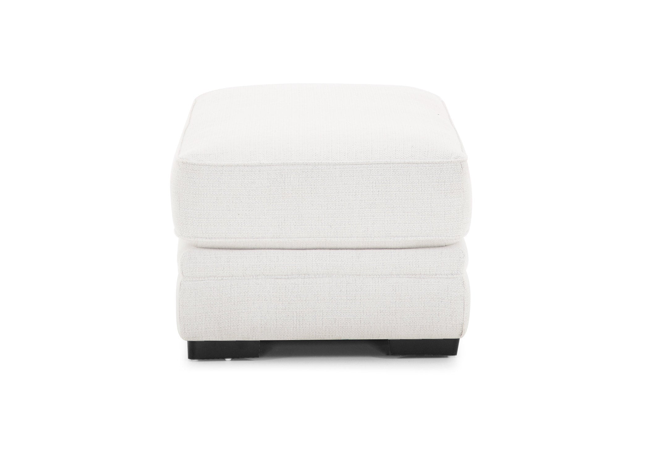 Luna Arm Chair with Ottoman in Cream