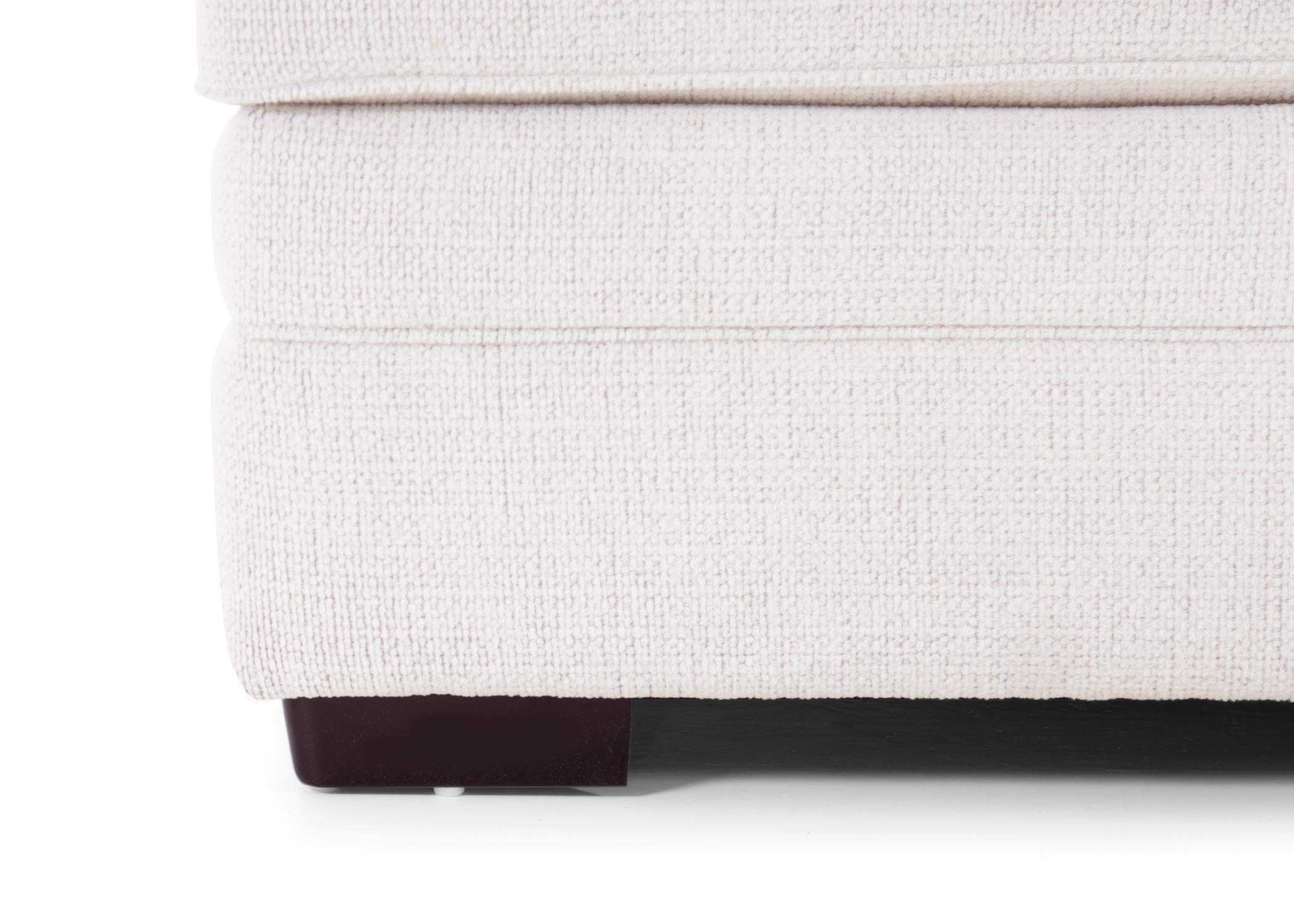 Luna Arm Chair with Ottoman in Cream
