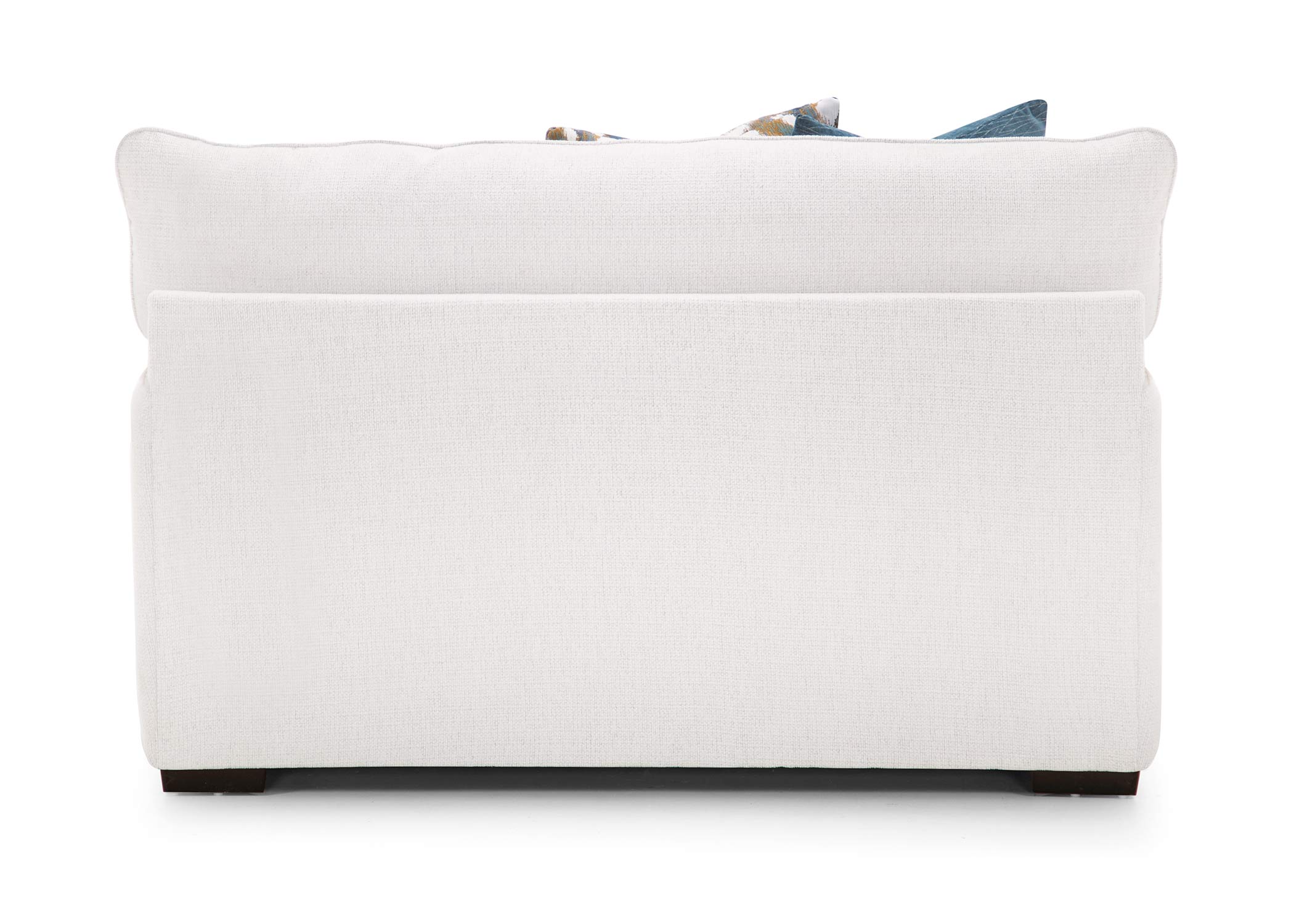 Luna Arm Chair with Ottoman in Cream