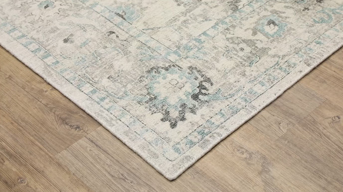 Oriental Weavers Windham WIN04 Ivory/Blue Area Rug