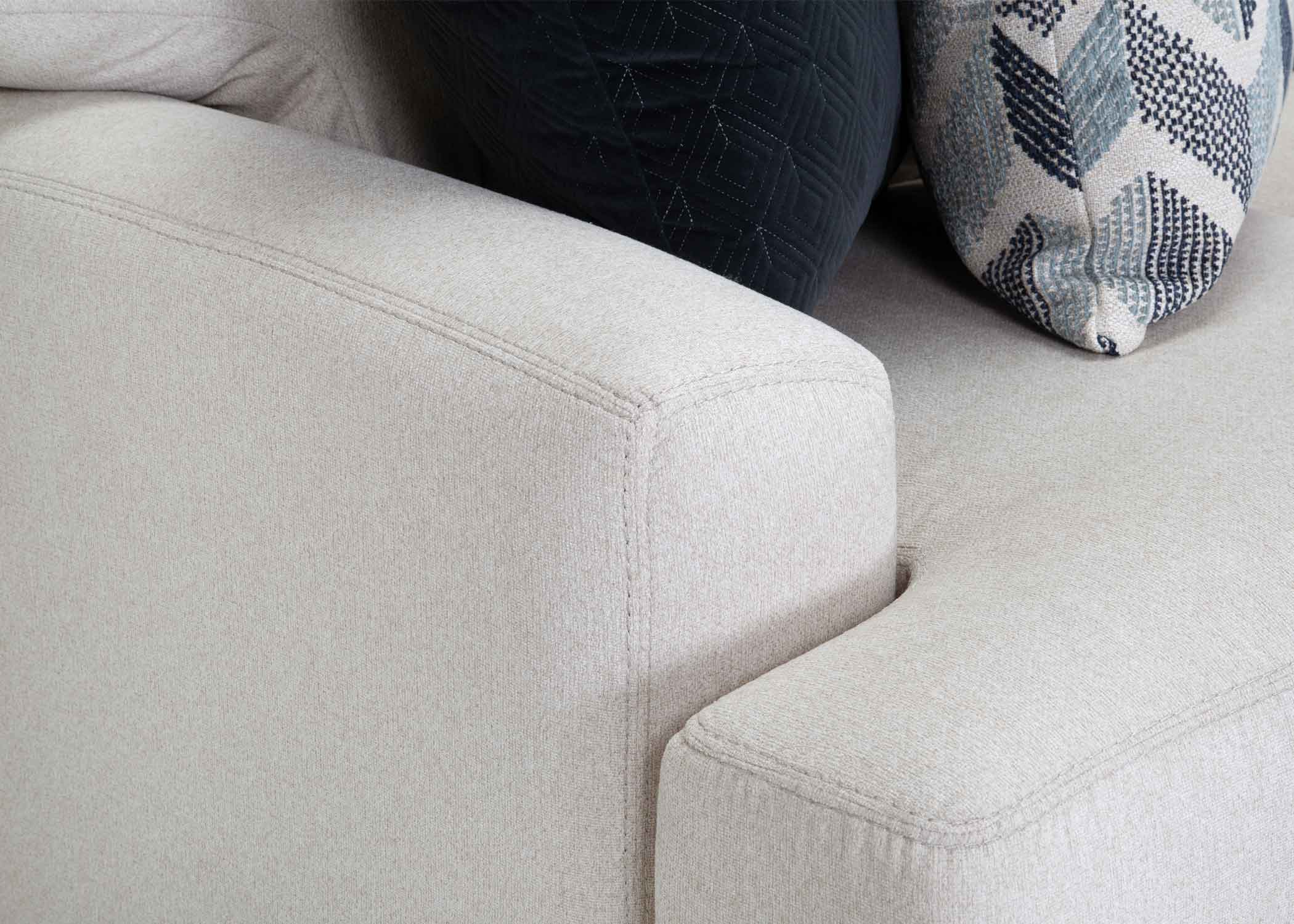 Laken Contemporary Living Room Collection with Reversible Chaise
