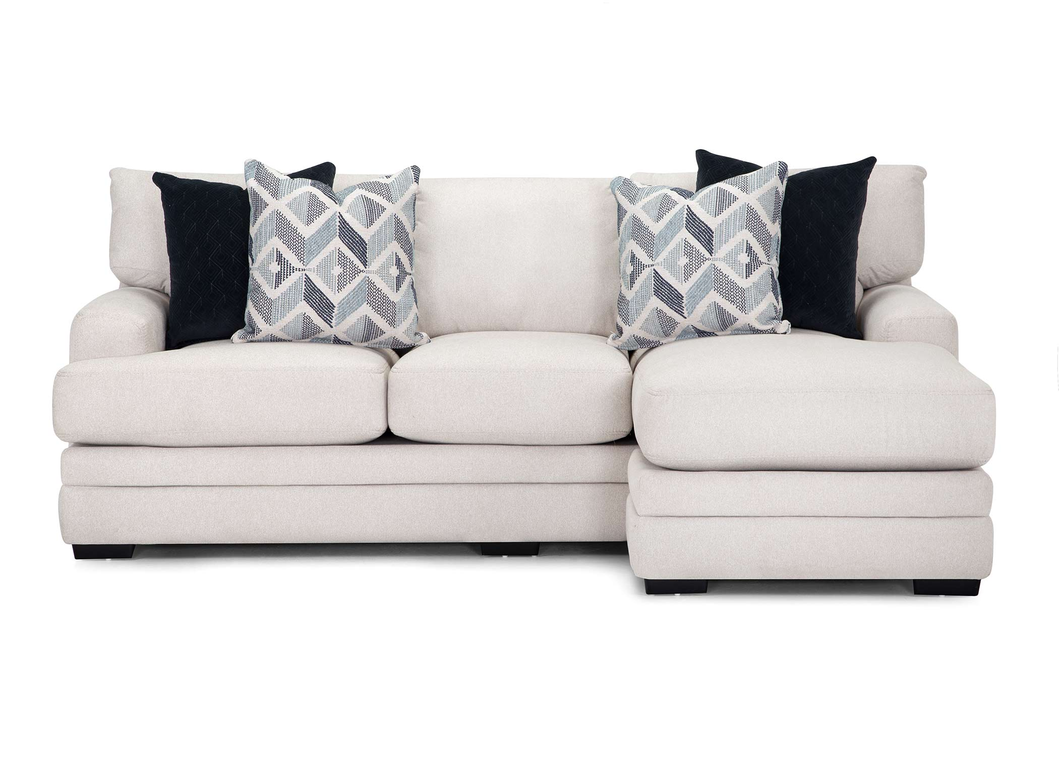 Laken Contemporary Living Room Collection with Reversible Chaise