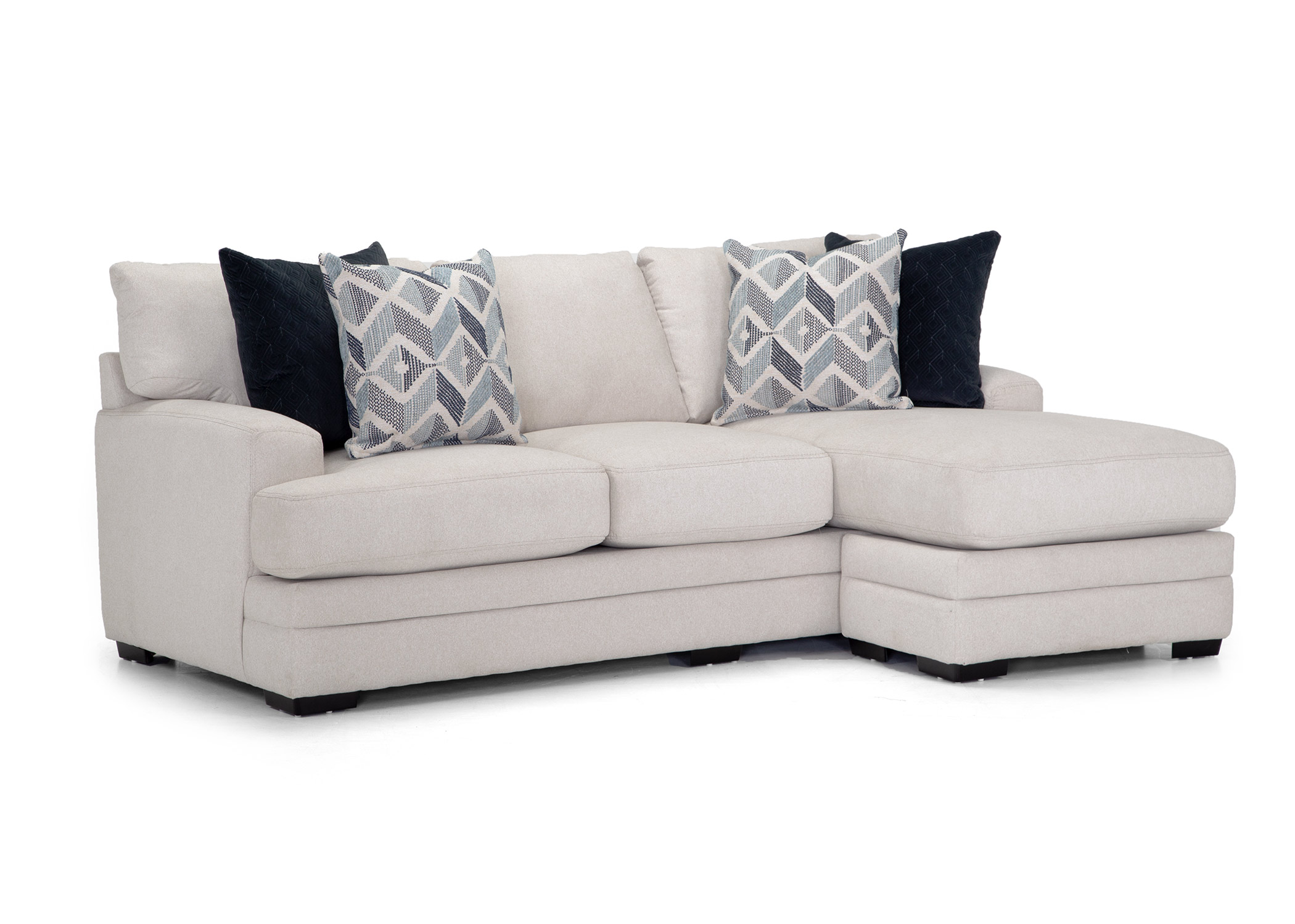 Laken Contemporary Living Room Collection with Reversible Chaise