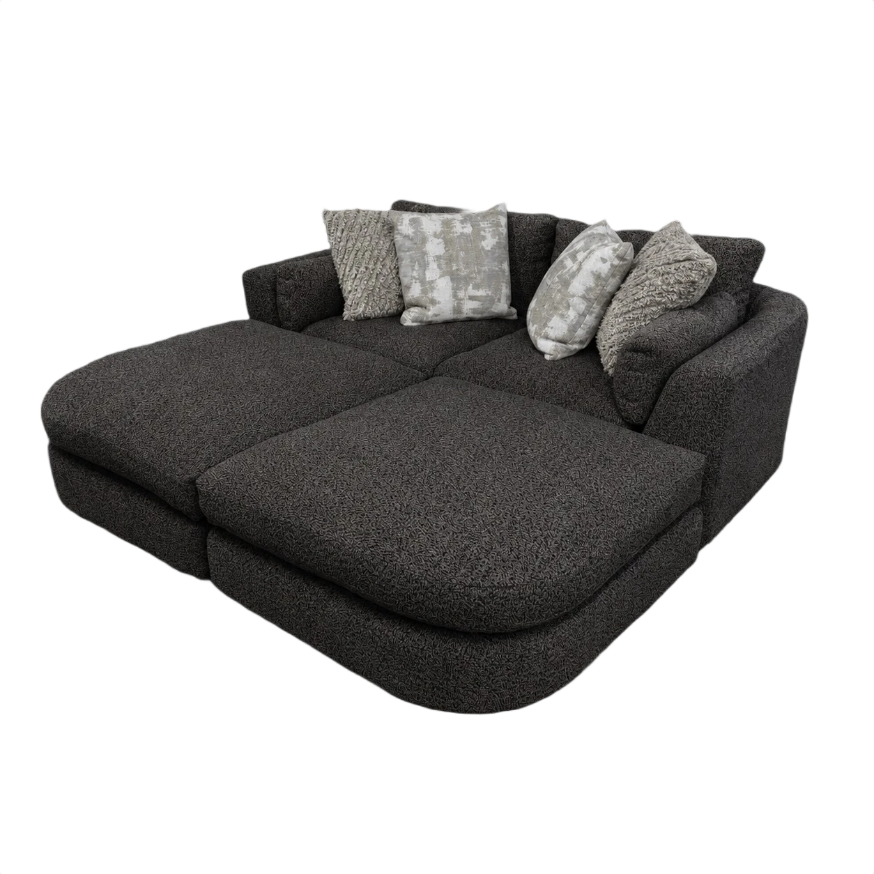 Juniper 2-Piece Loveseat with 2 Ottomans