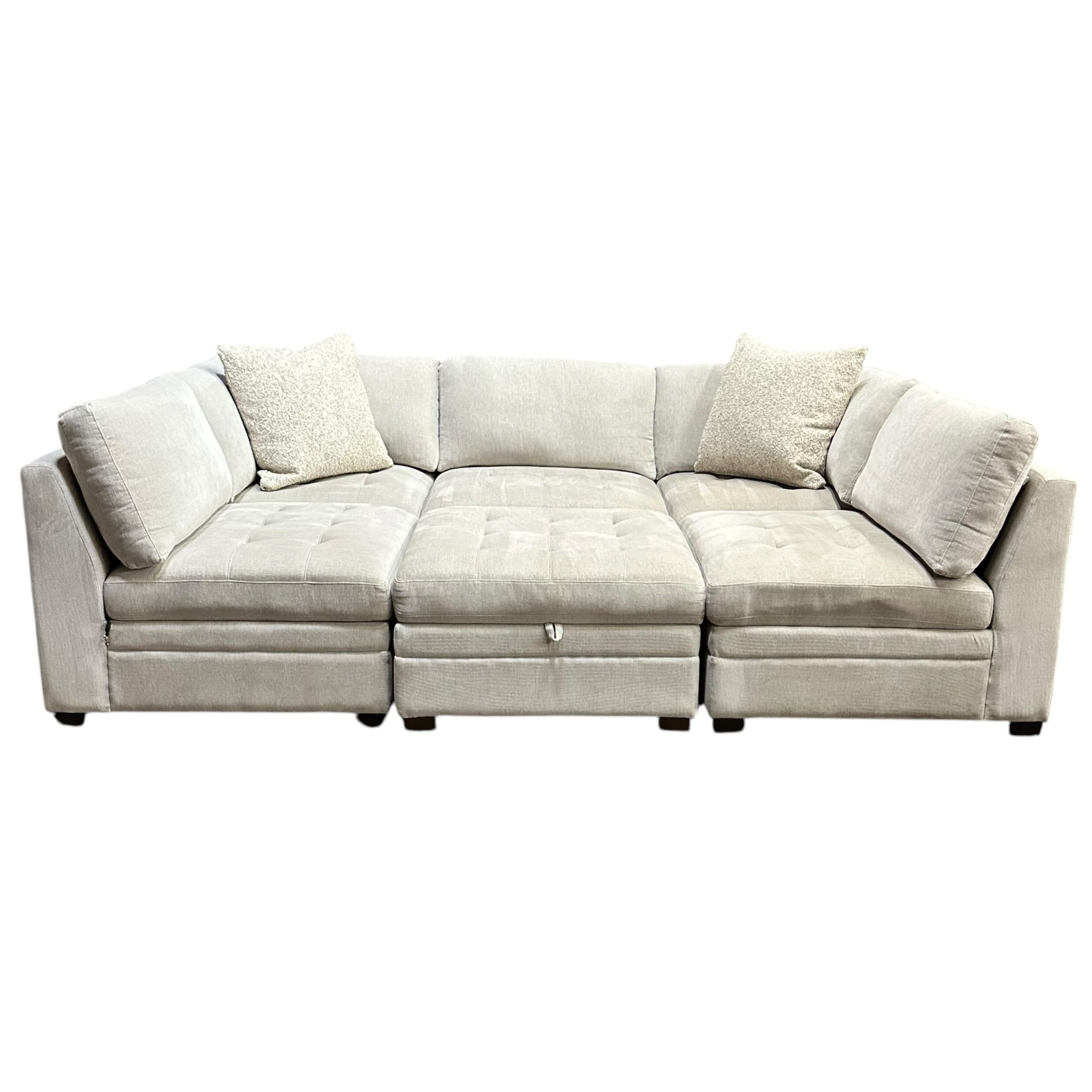 Modular Sectional with storage ottoman