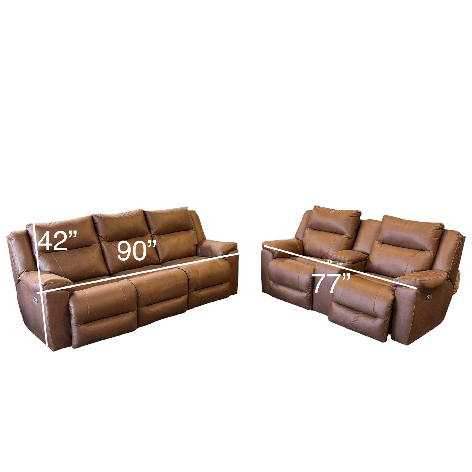 Leather Sofa and Loveseat Recliner