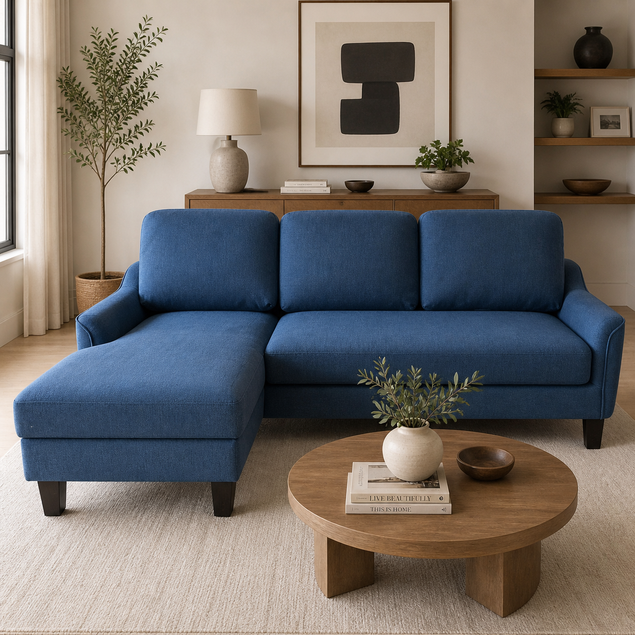 Blue Sectional Sofa