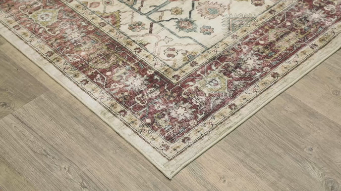 Oriental Weavers Sumter SUM05 Ivory/Red Area Rug