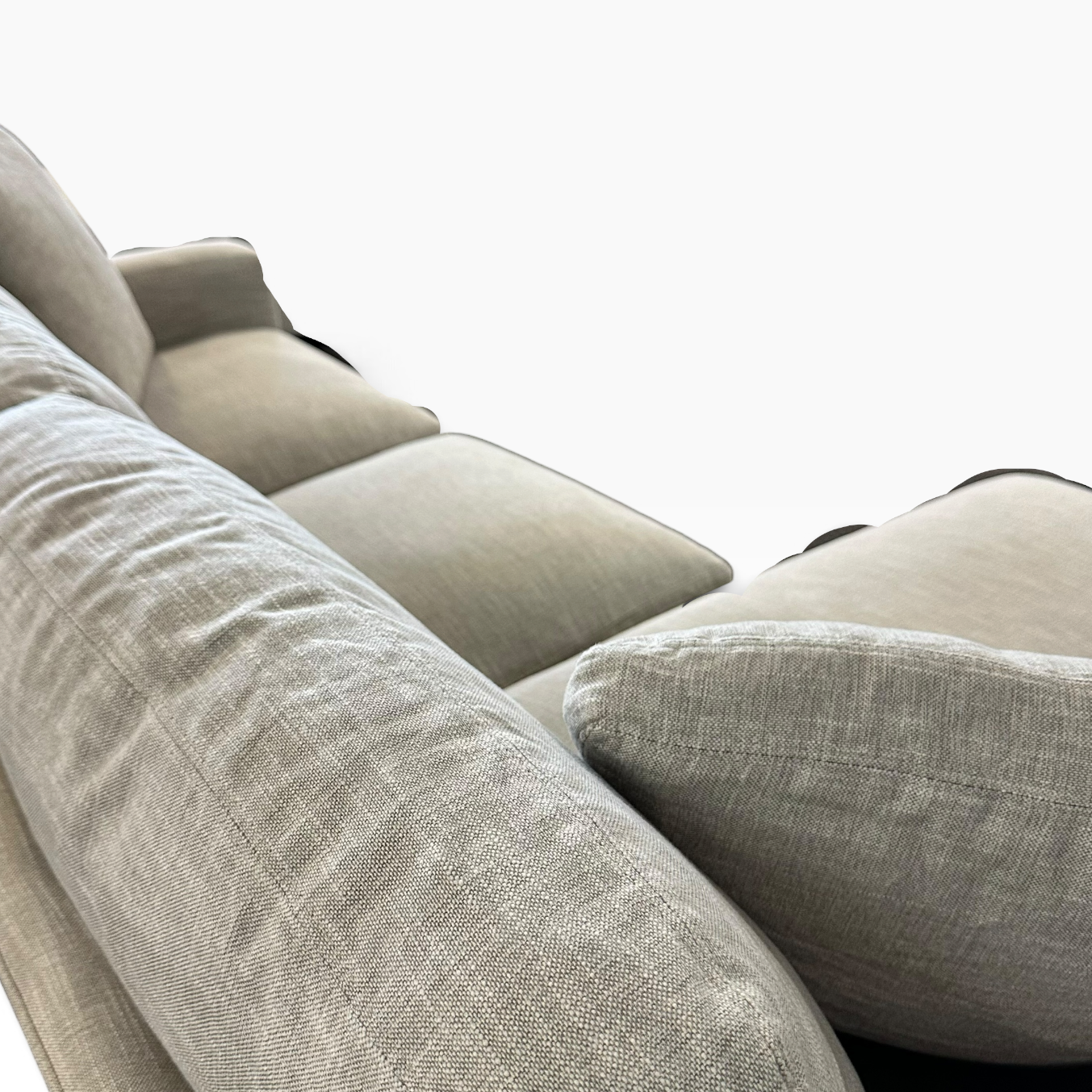 Room and Board Sectional with Left Chaise in Cream