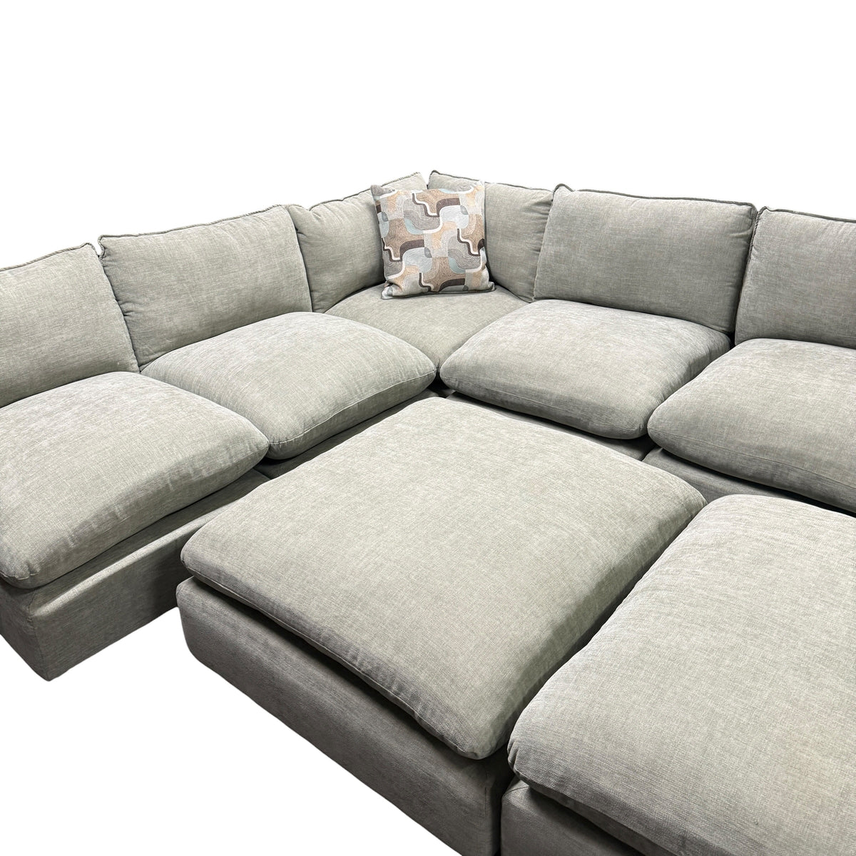 Willow Sage Green U Shape Sectional