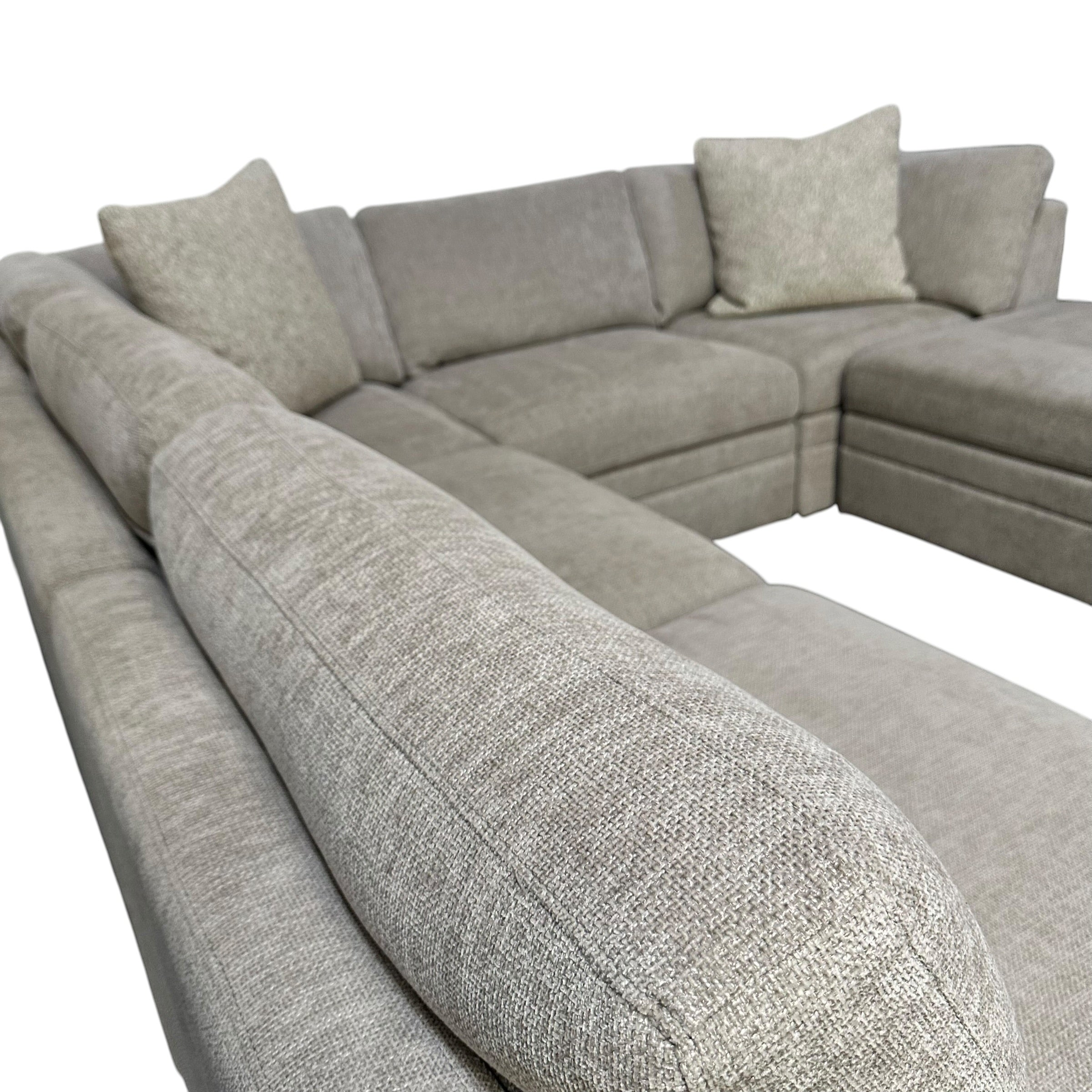 Modular Sectional with storage ottoman