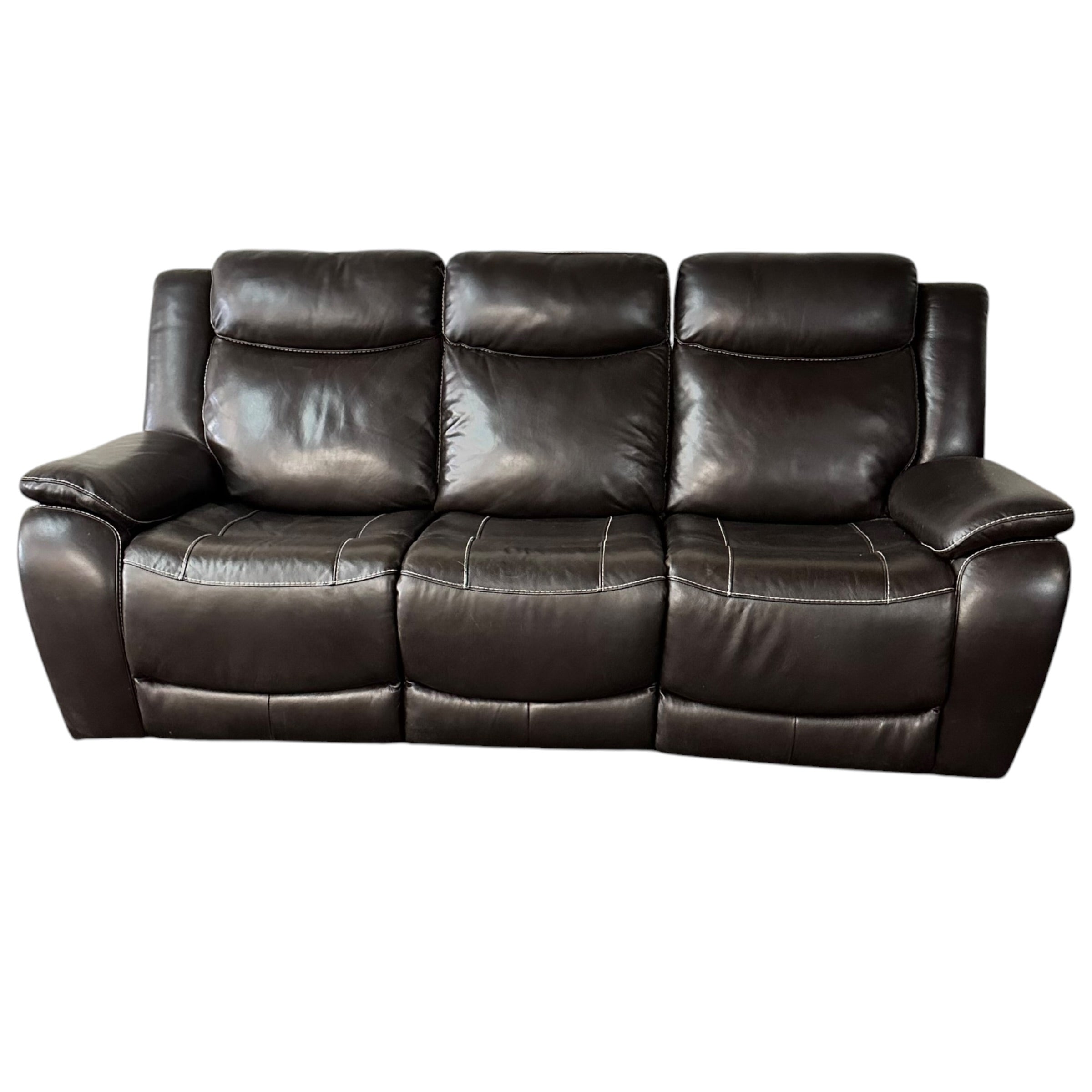 Leather 3 Seater Recliner