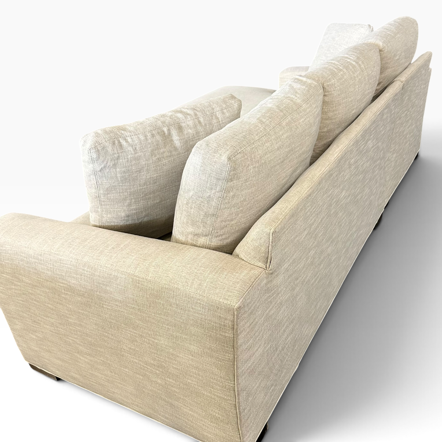Room and Board Sectional with Left Chaise in Cream