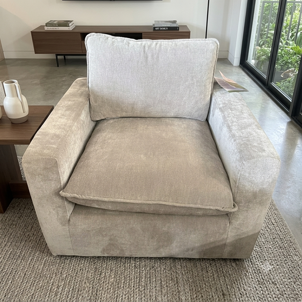 Light Gray Swivel Chair