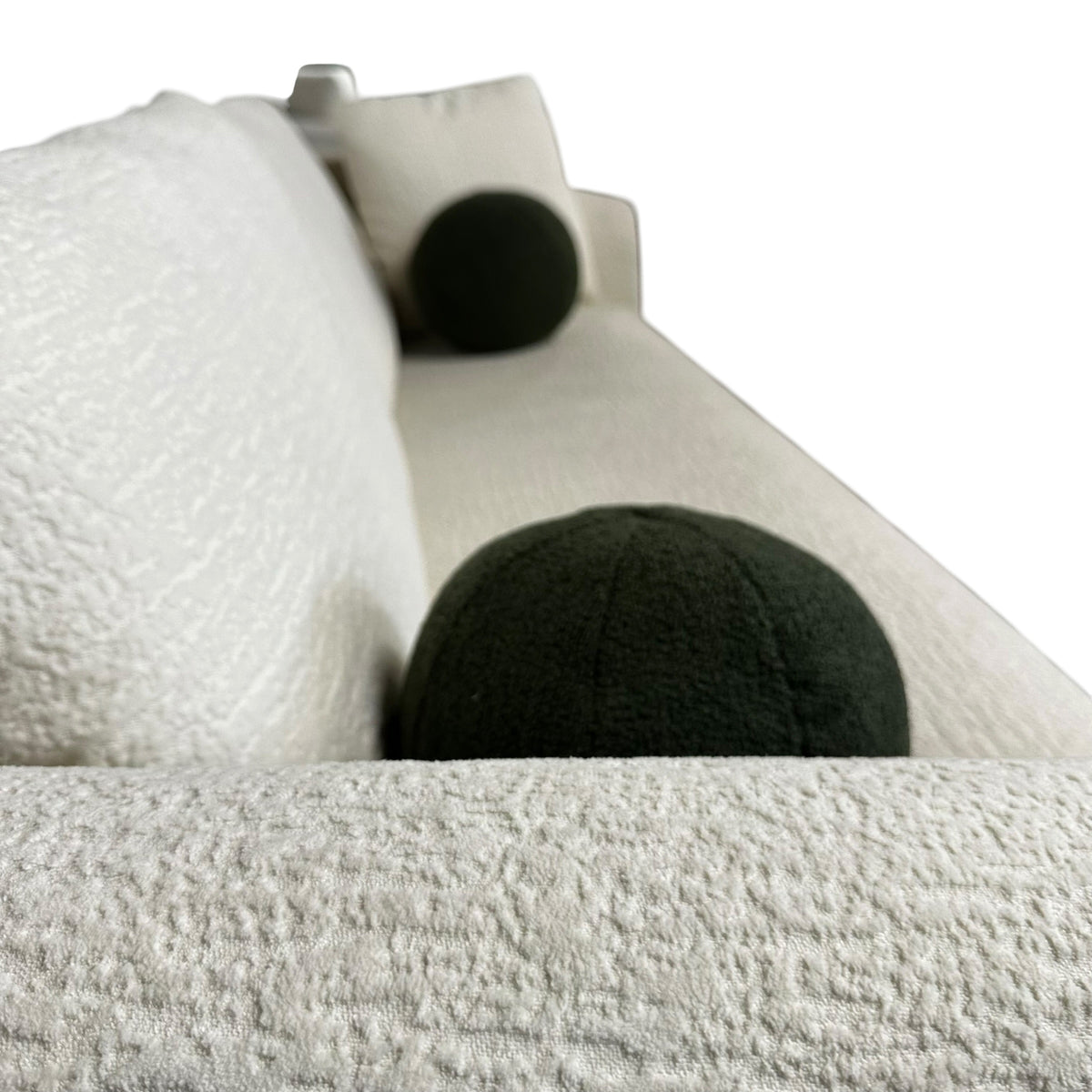 Ivory Boucle Sofa