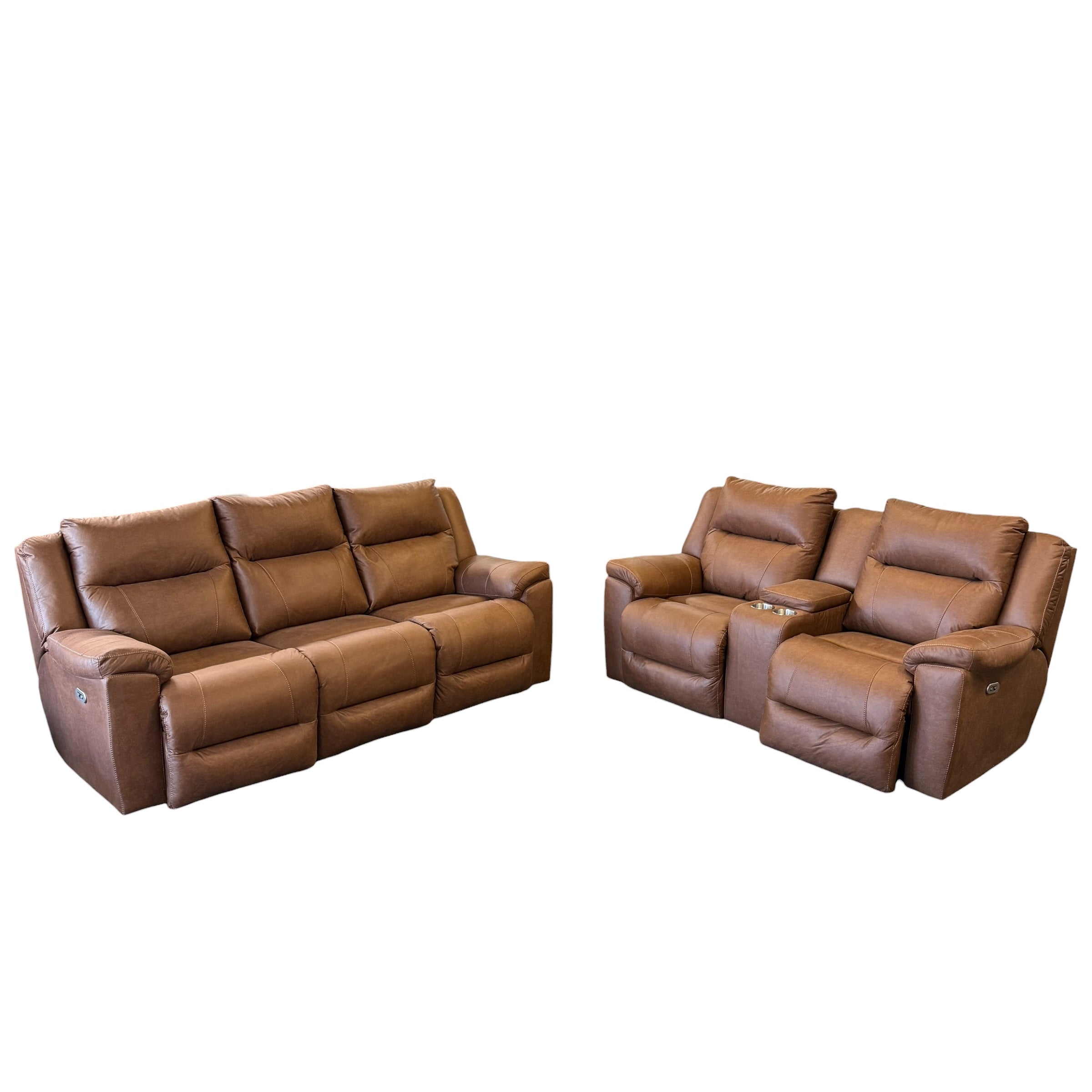 Leather Sofa and Loveseat Recliner