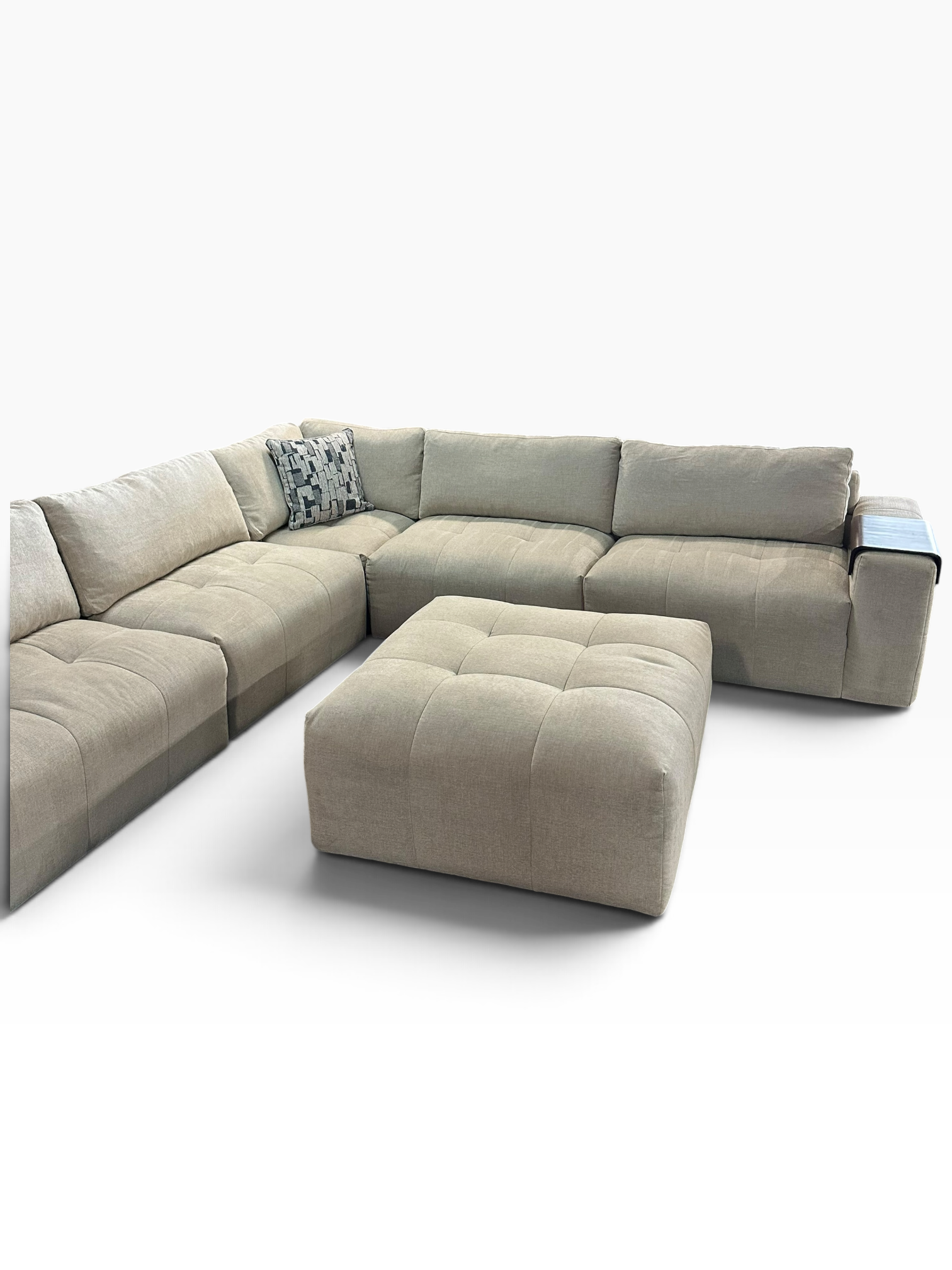 Modular 6-Piece Sectional with Ottoman