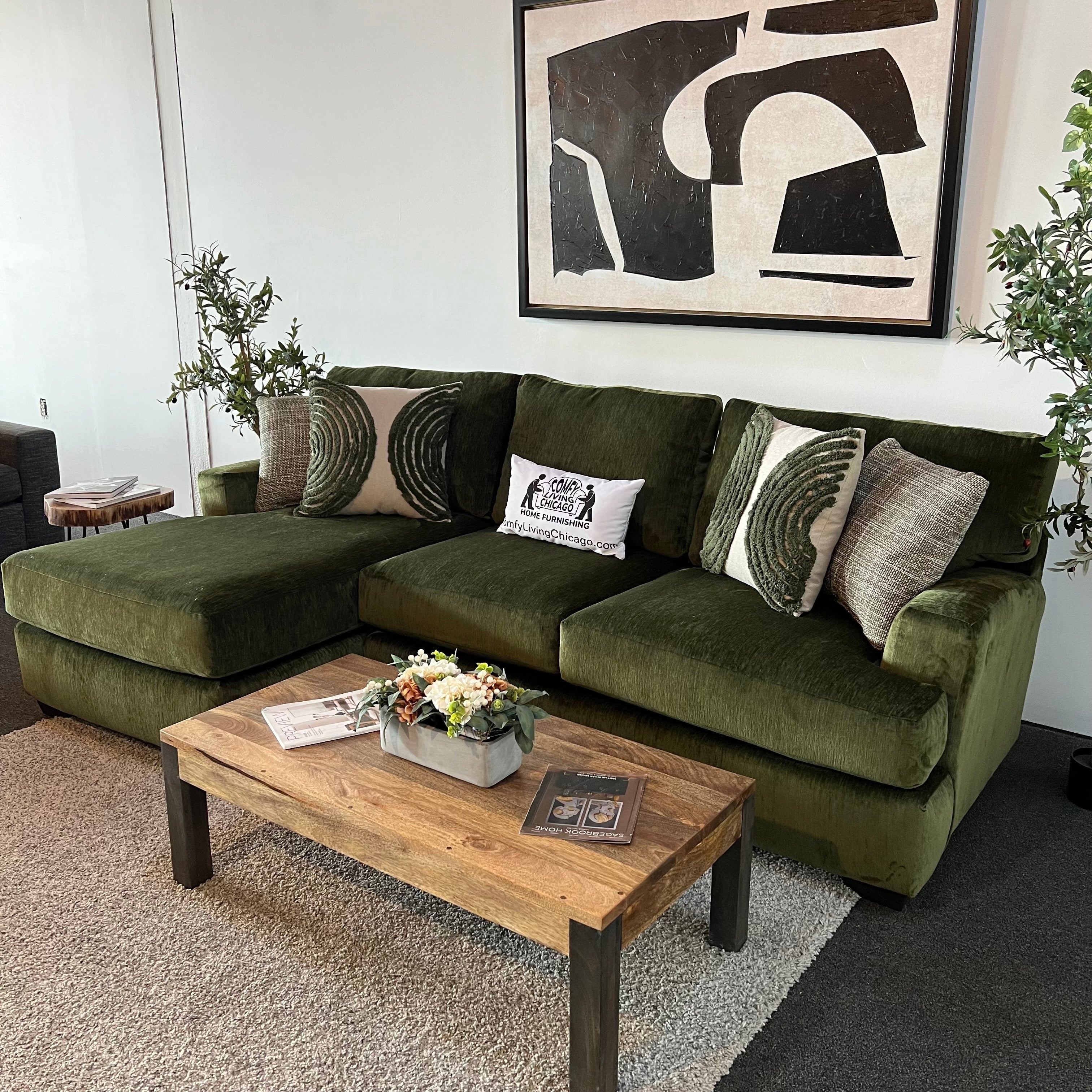 Loft Sectional Sofa with USB Chargers