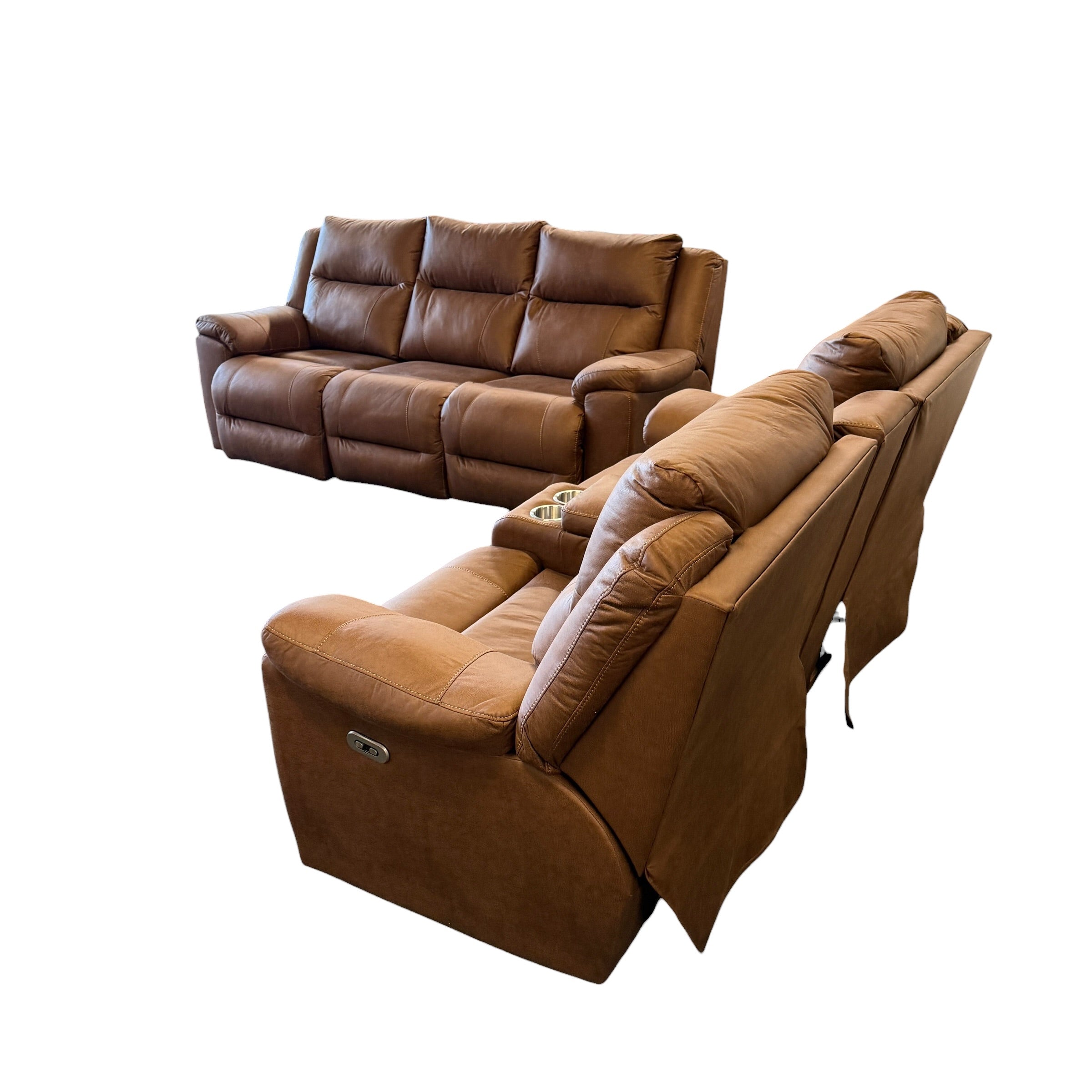 Leather Sofa and Loveseat Recliner