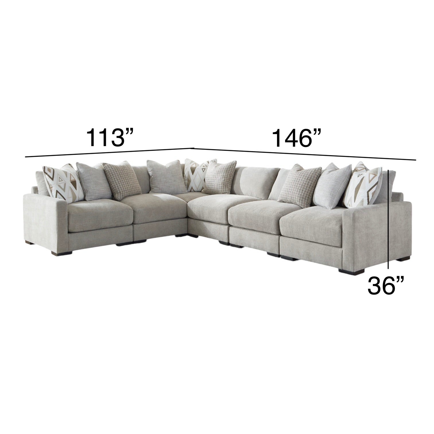 Jolie Sectional -Customizable