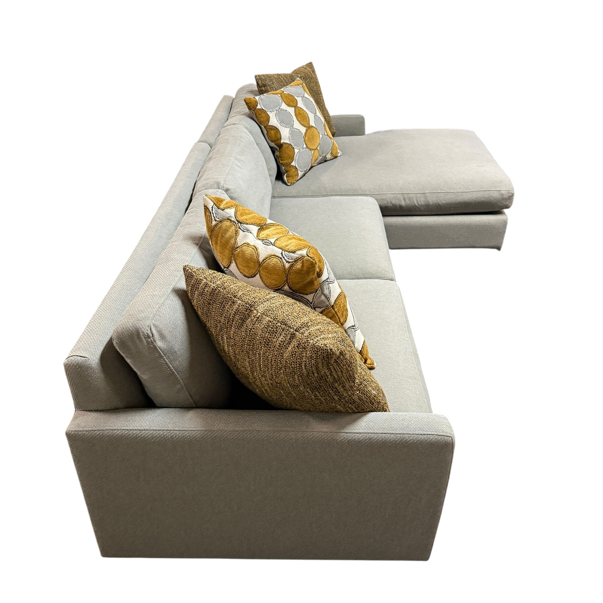 Sectional with RAF Chaise in Gray