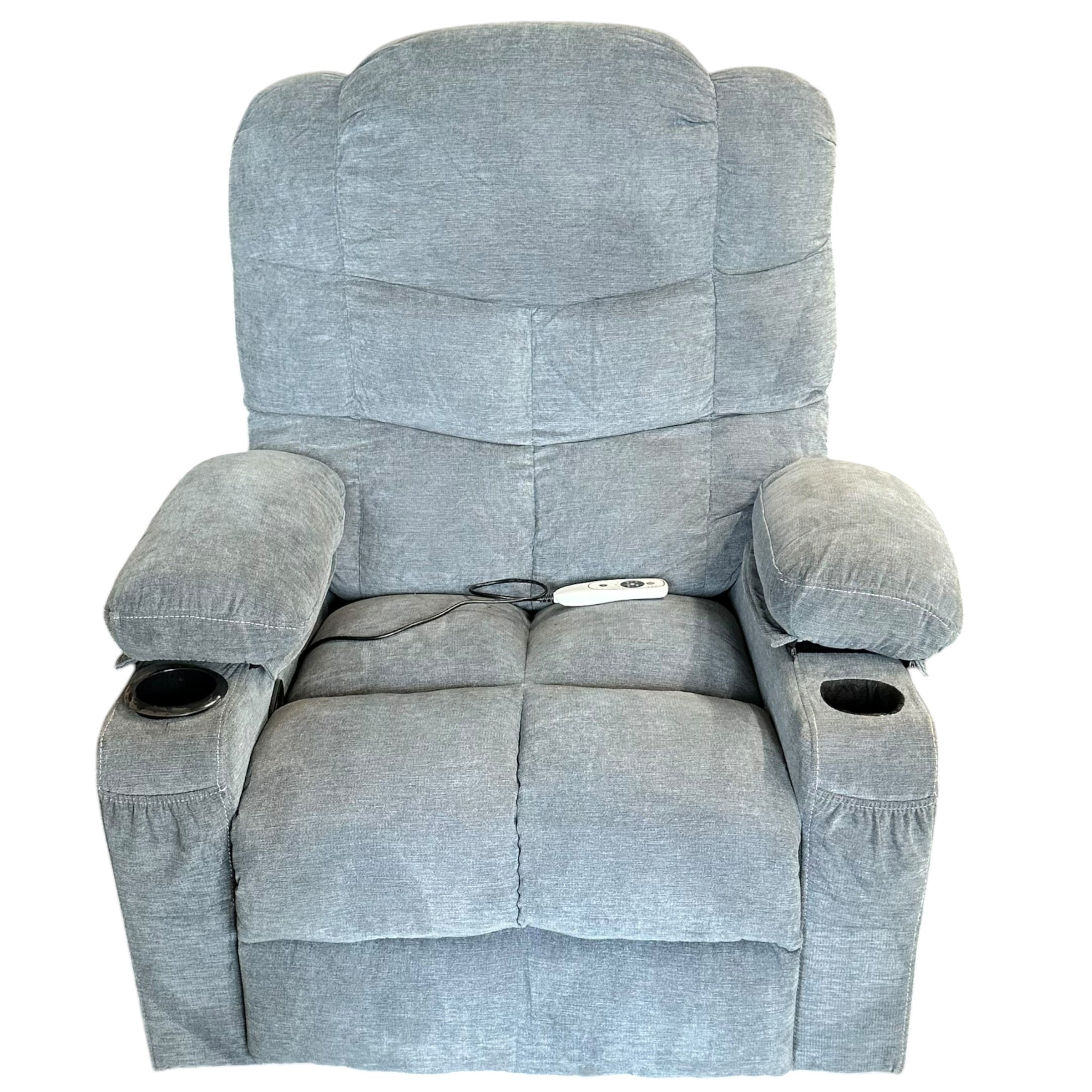 Light Blue Electric Recliner