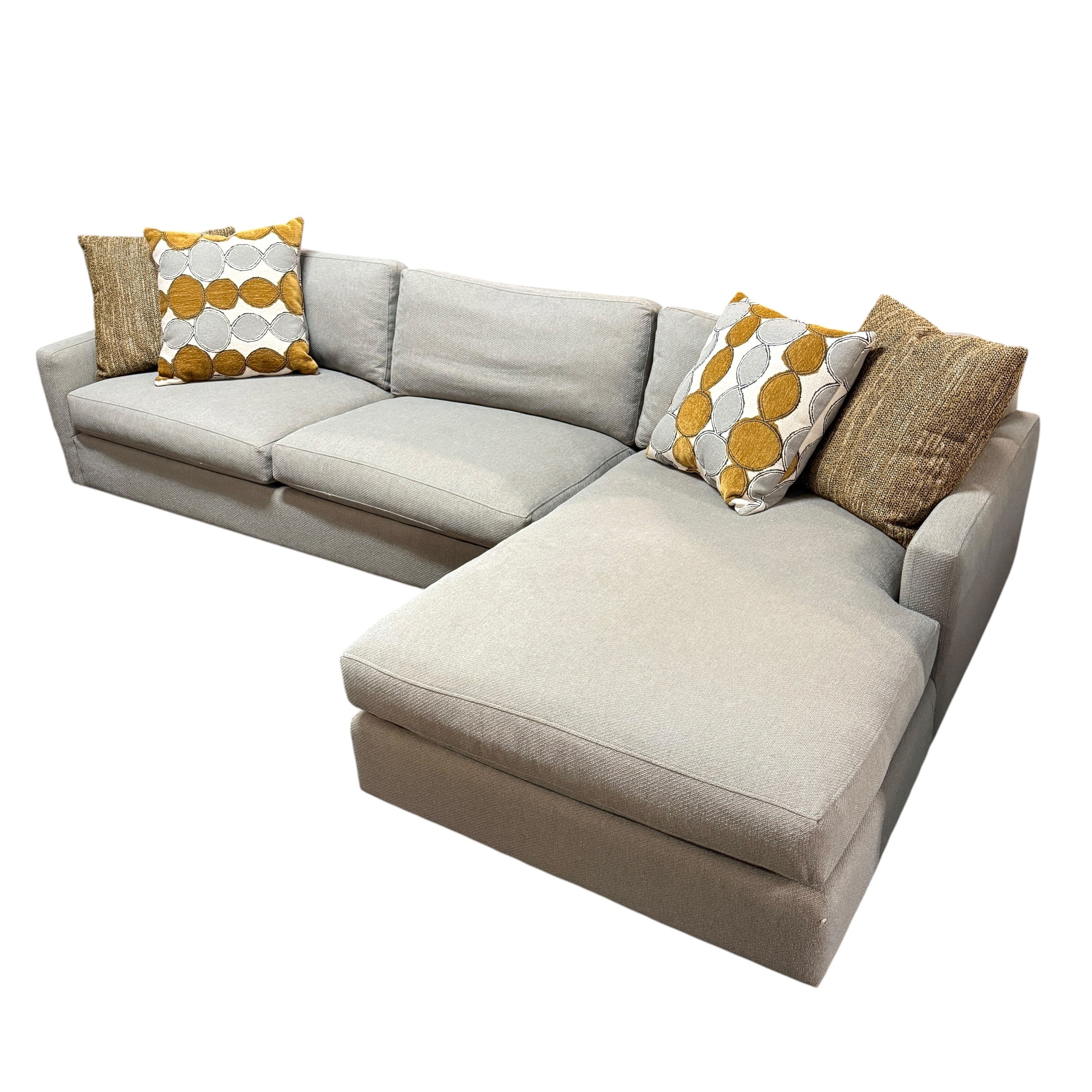 Sectional with RAF Chaise in Gray