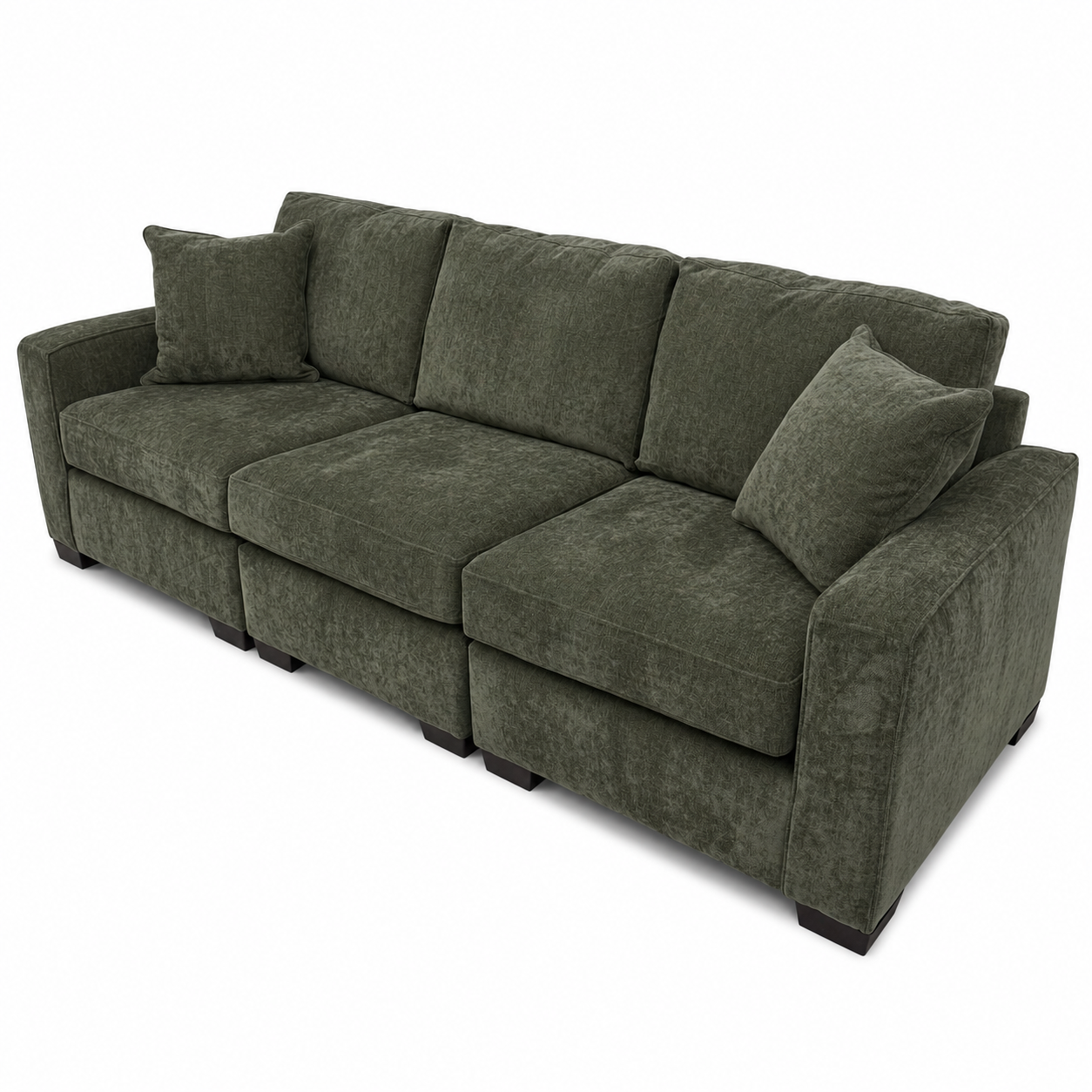 Alton 3 Pc Sofa in Olive Green