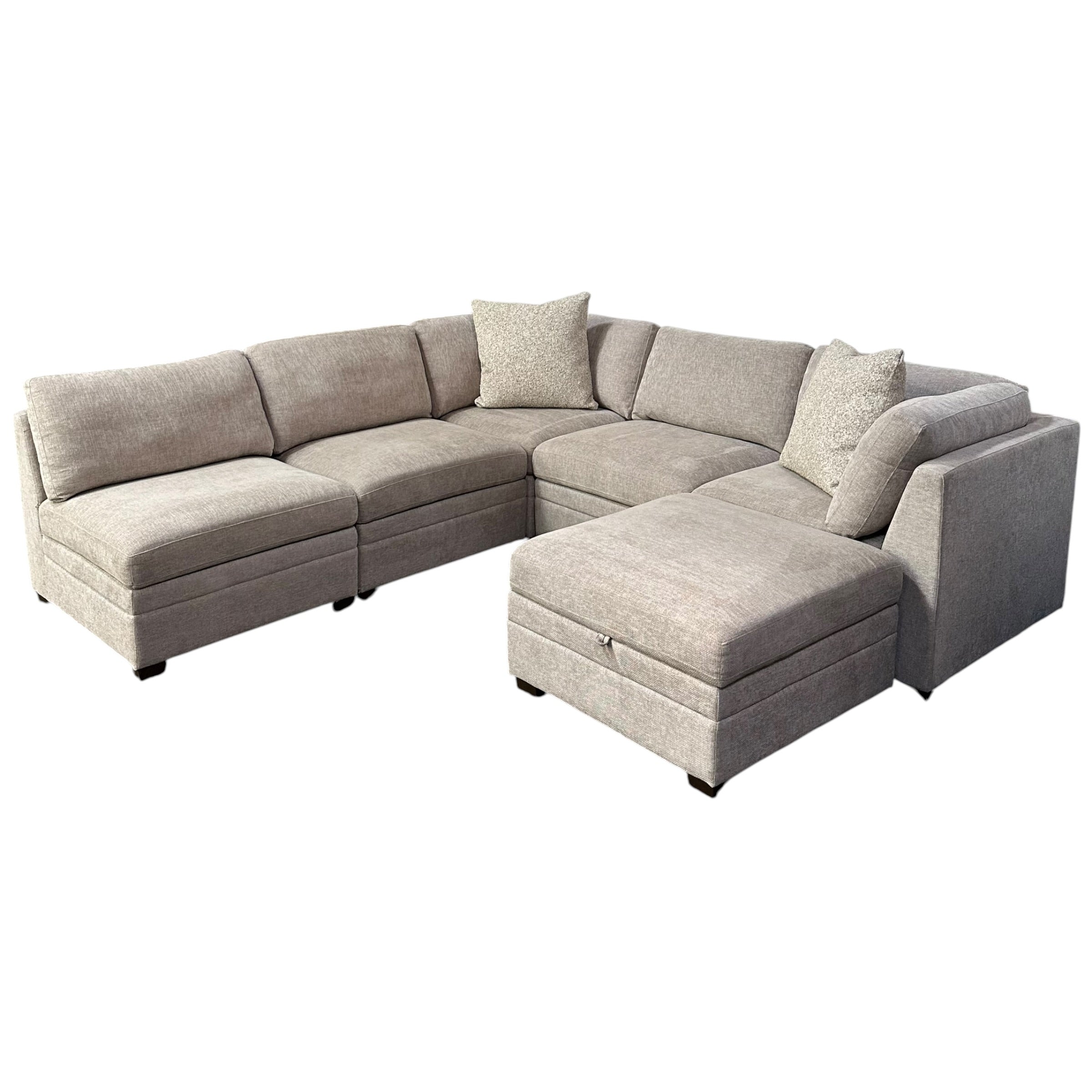 Modular Sectional with storage ottoman