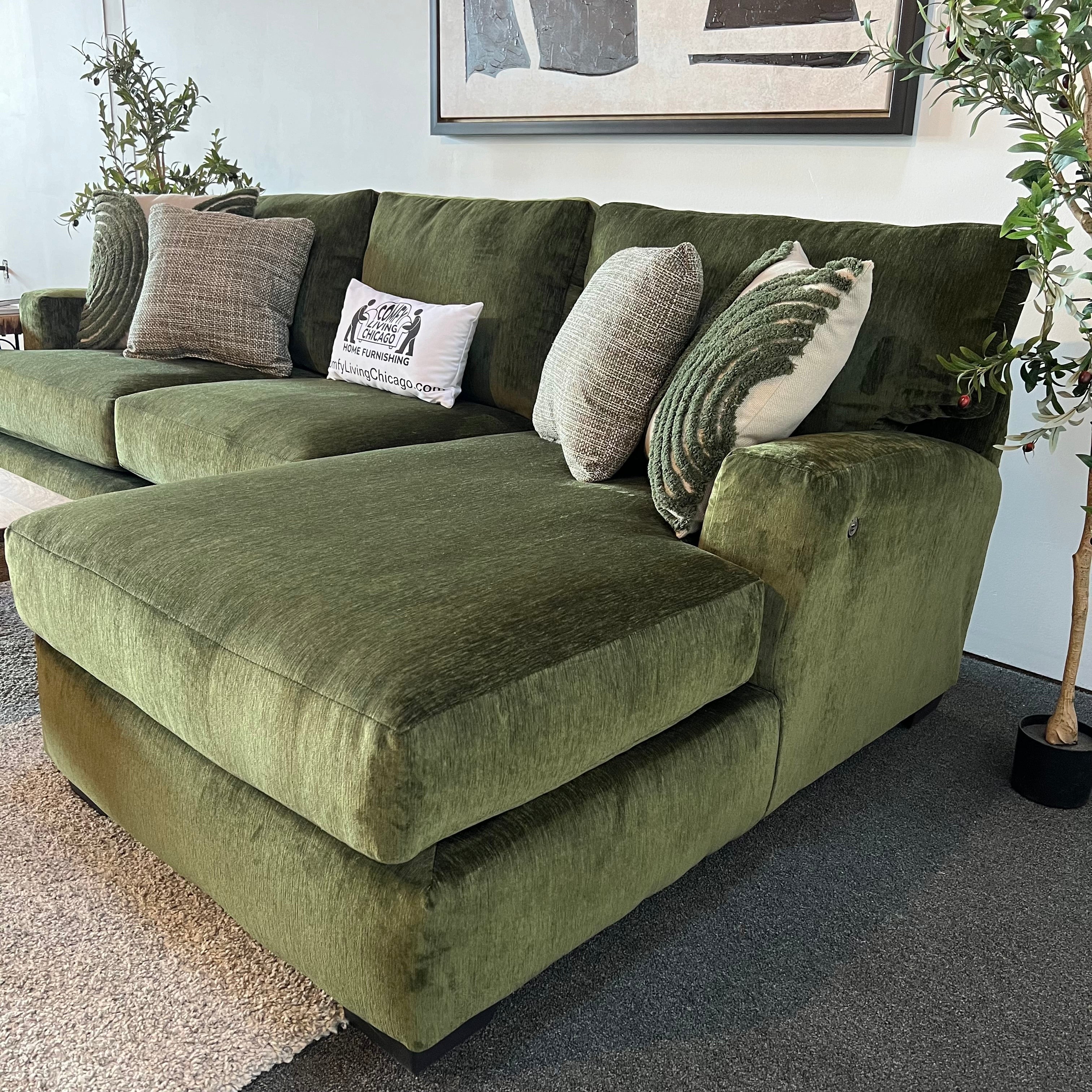Loft Sectional Sofa with USB Chargers