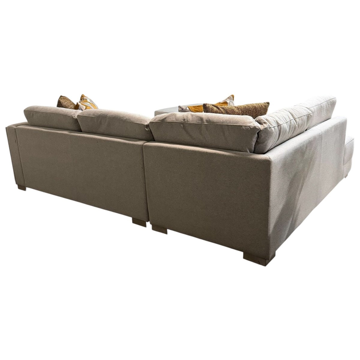 Light Gray LAF Bumper Chaise Sectional