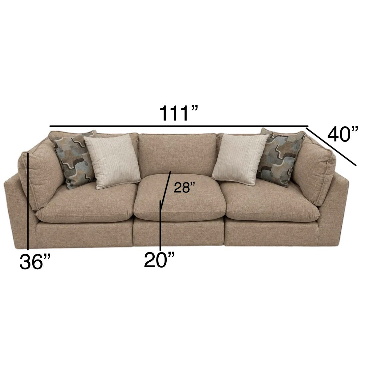 Willow 3-Piece Sofa