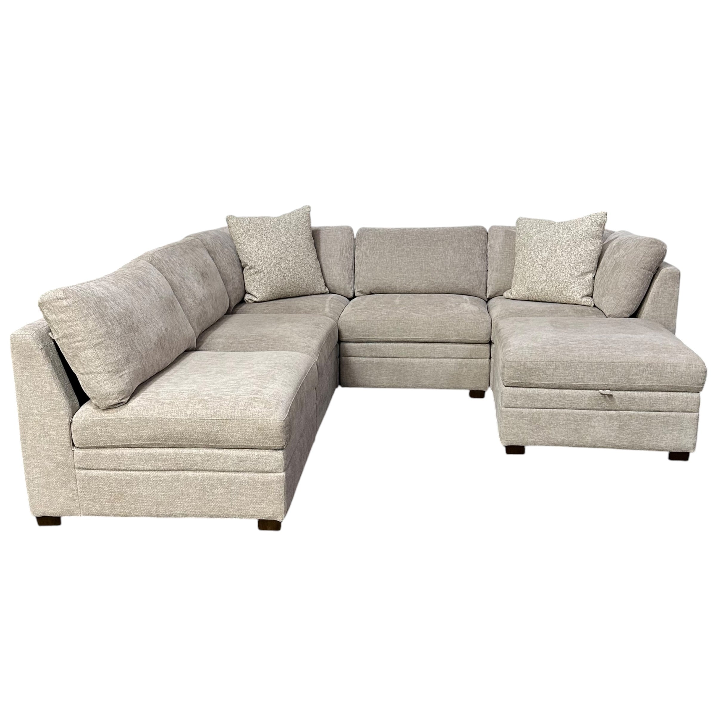Modular Sectional with storage ottoman