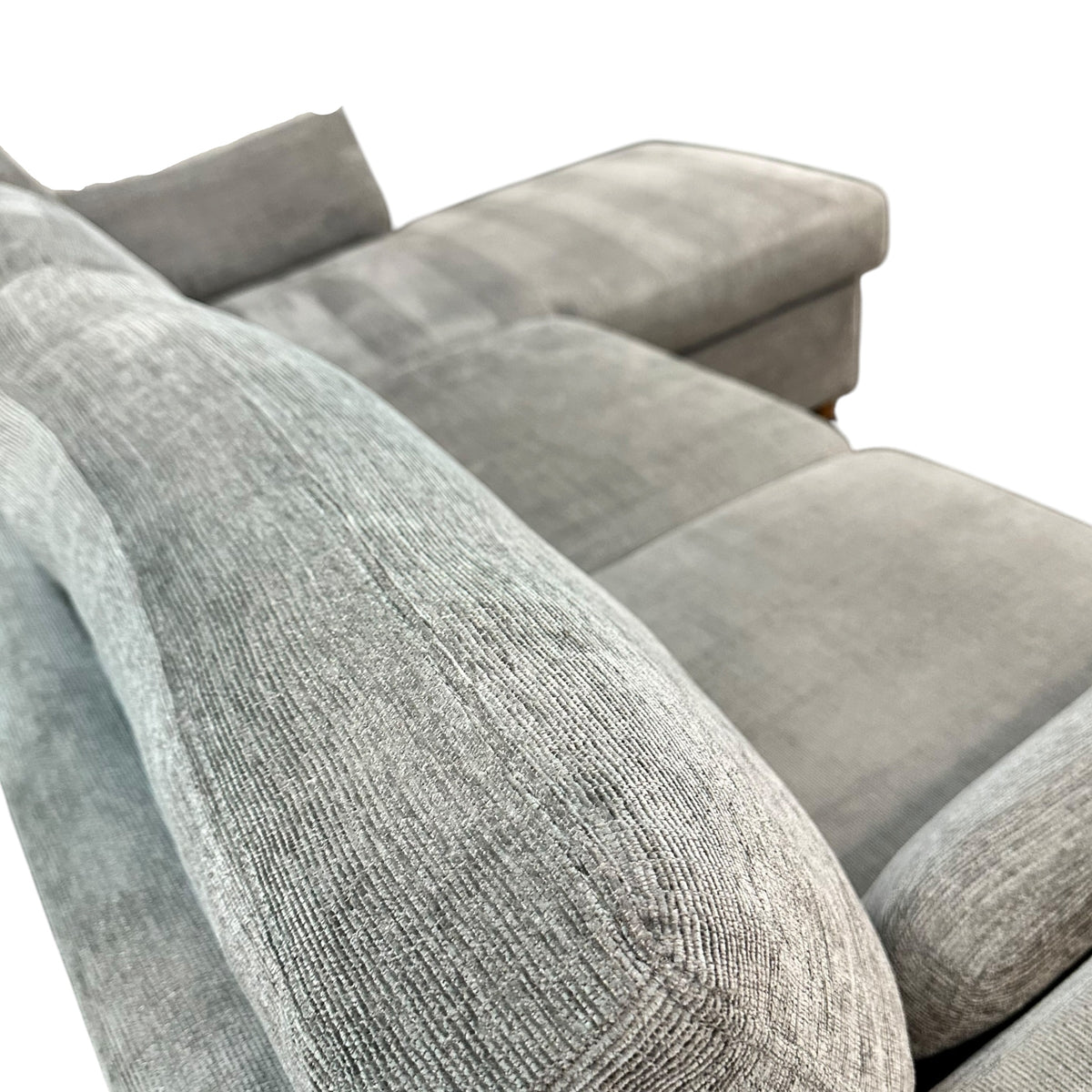 Pop out Sleeper Sectional with Reversible Storage Chaise in Gray