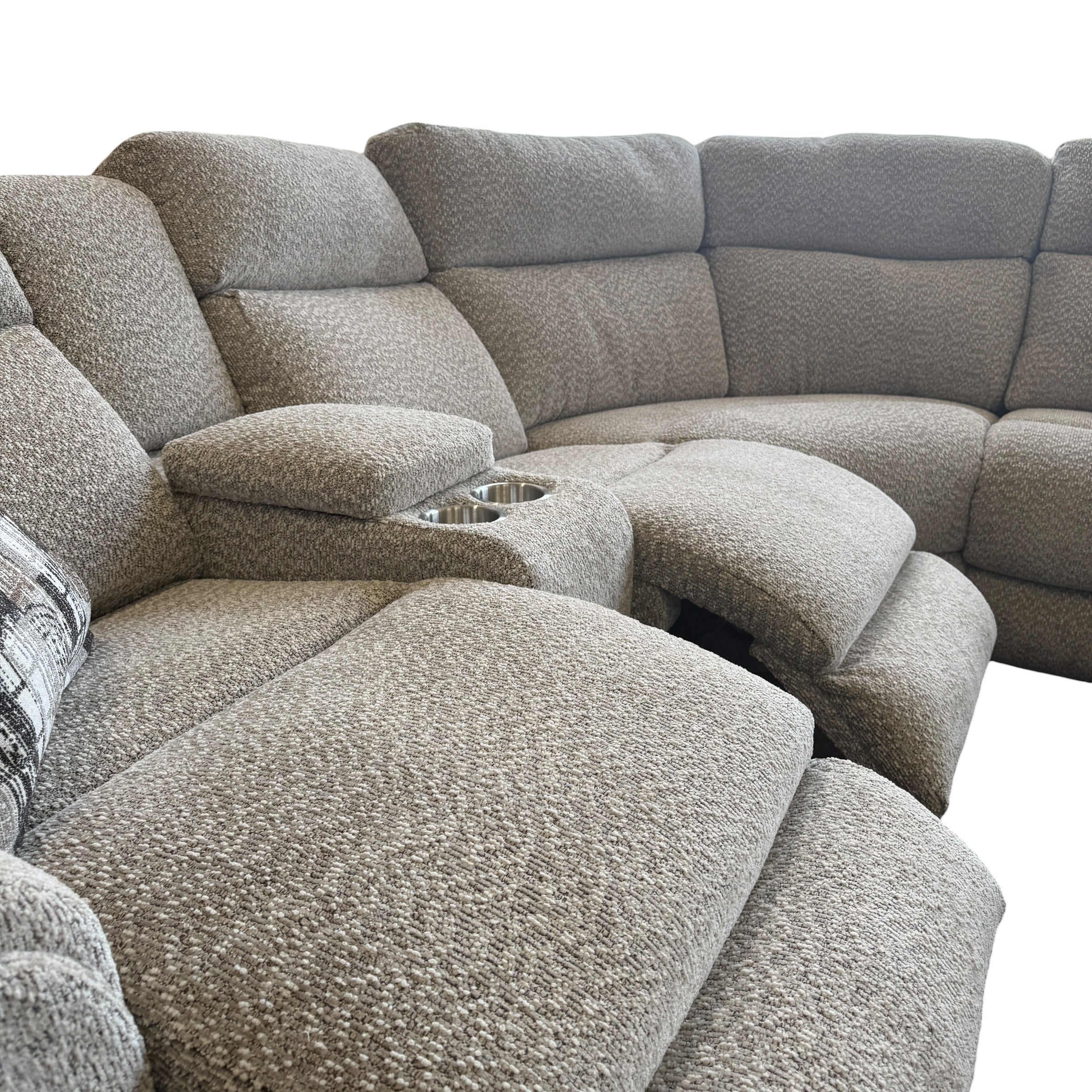 Recliner Sectional in Gray