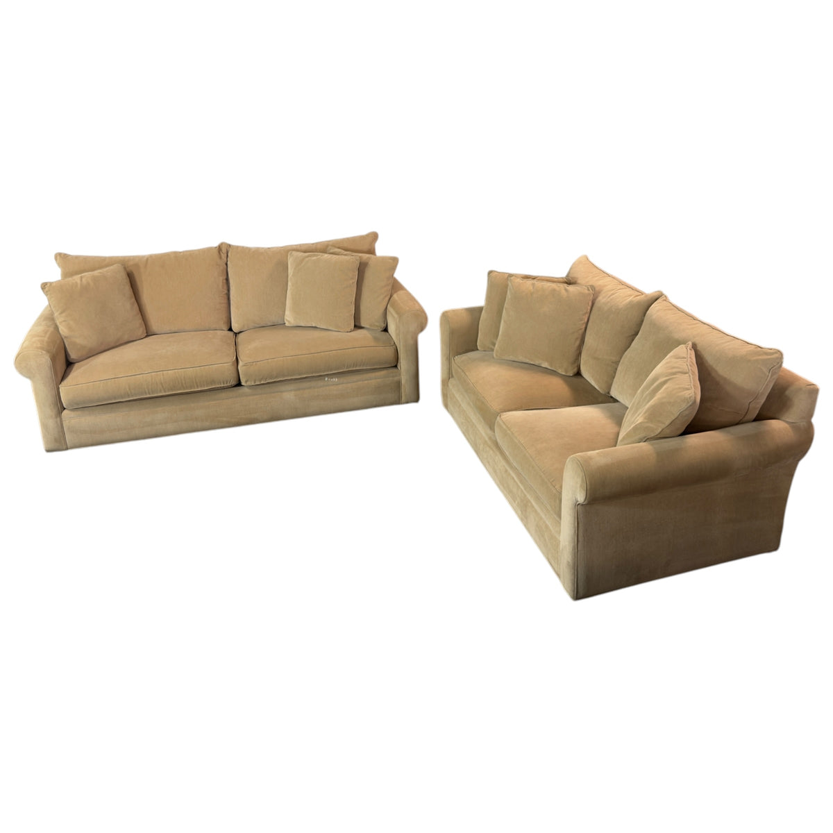 Room & Board Tan Sofa and Loveseat Set