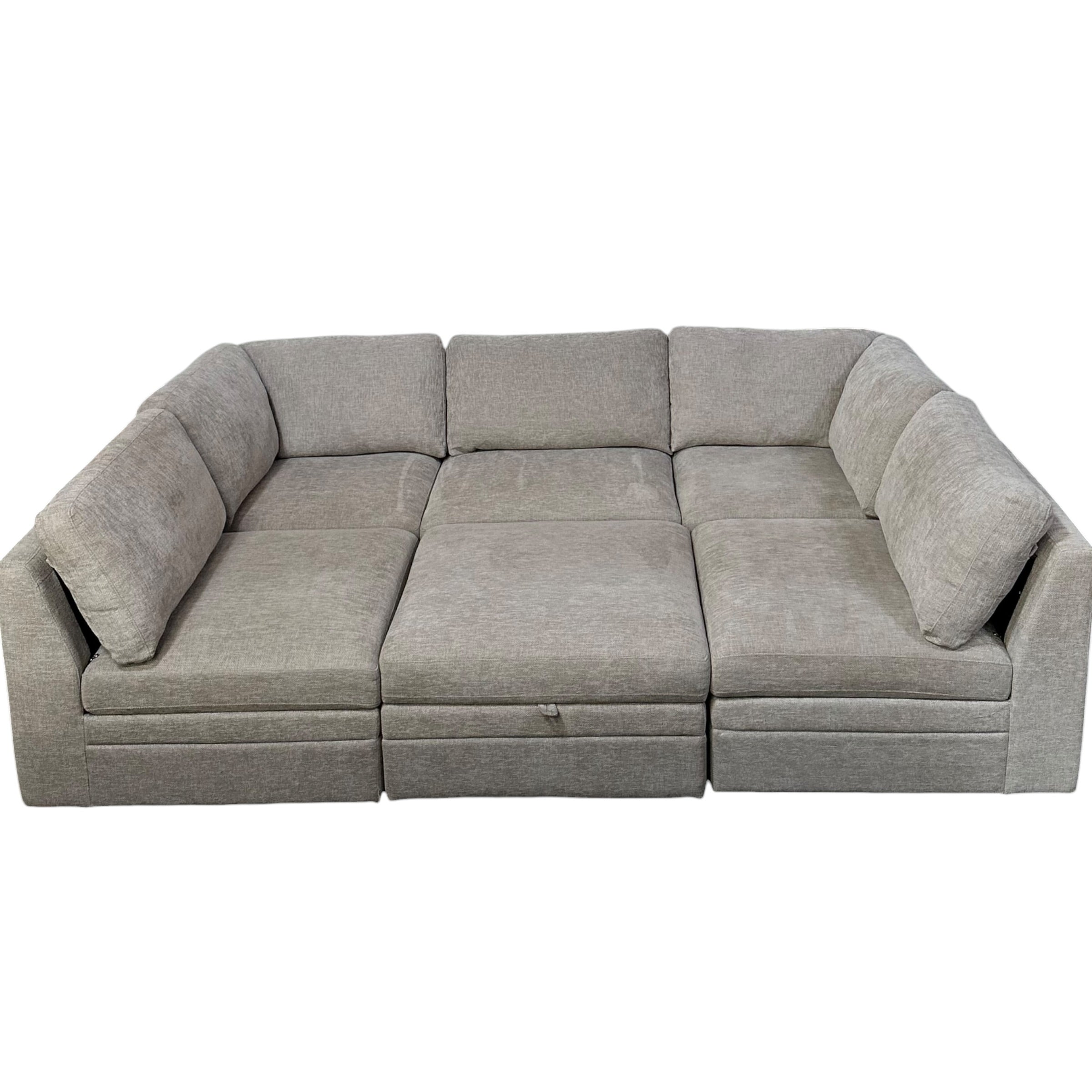 Modular Sectional with storage ottoman