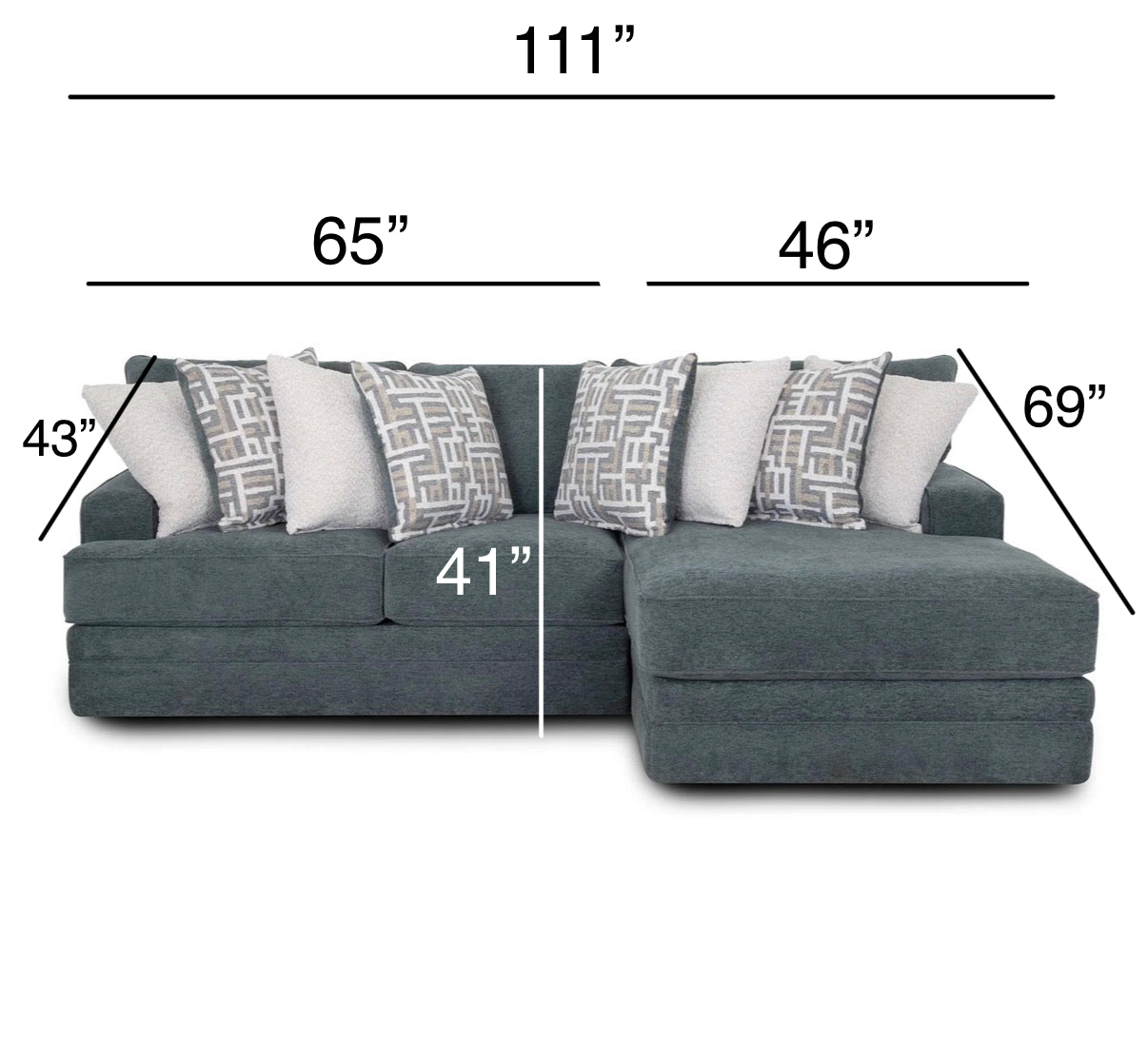 Sterling Sectional Sofa with Right Chaise