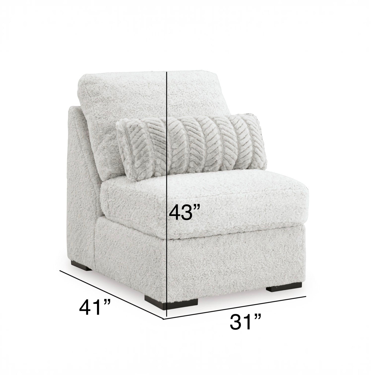 Celine Modular Armless Chair