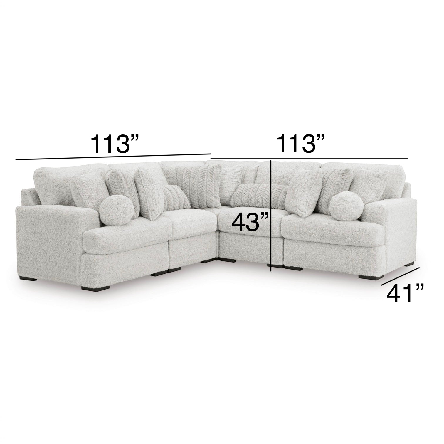 Celine 5-Piece Modular Corner Sectional