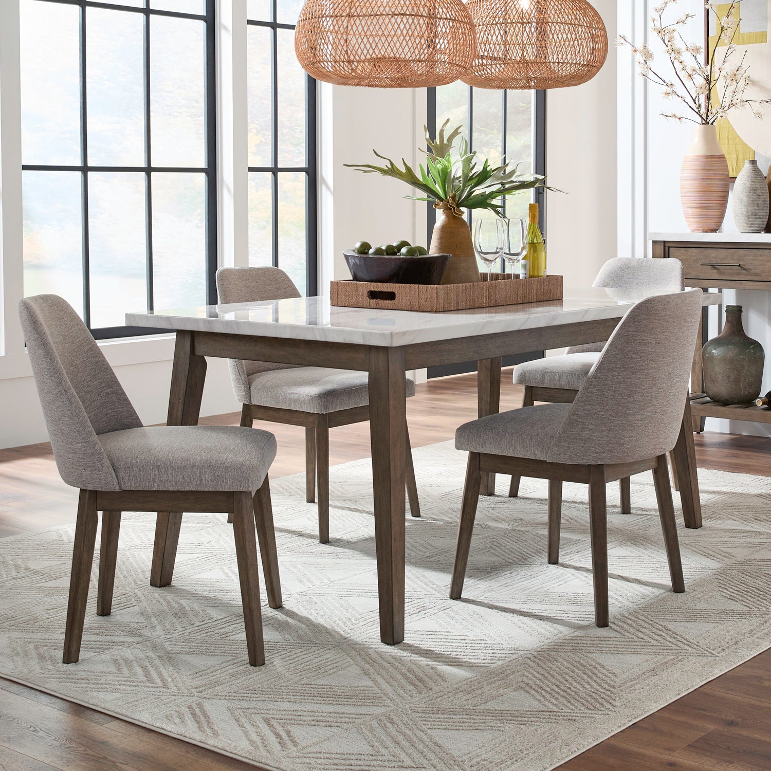 Edison 5-Piece Rectangular Dining Set