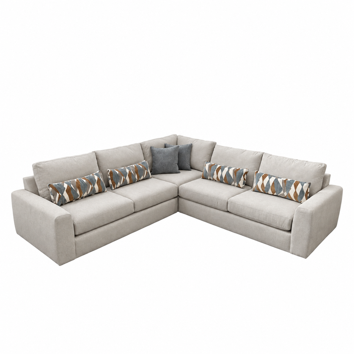 Savelle Corner Sectional Sofa in Cream