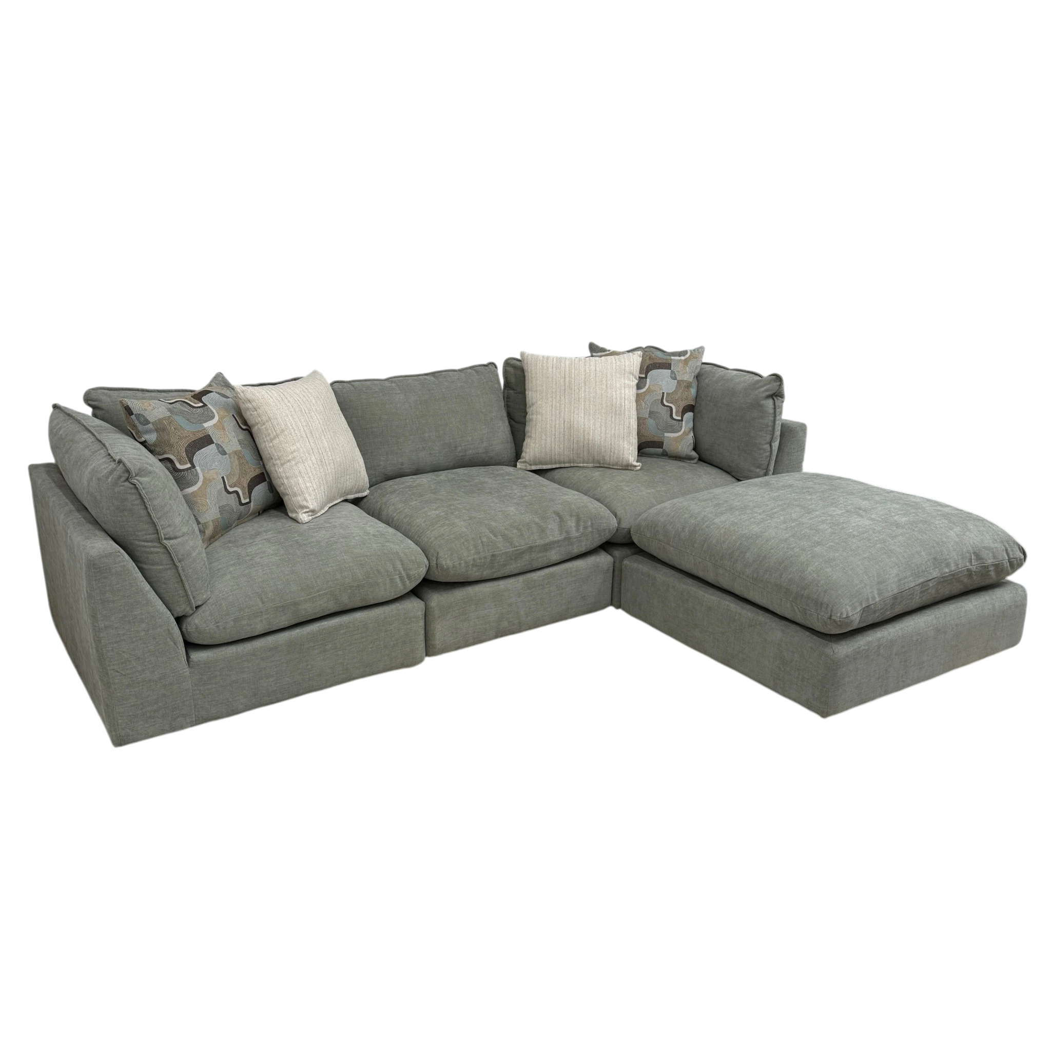 Willow 3-Piece Sofa with Ottoman