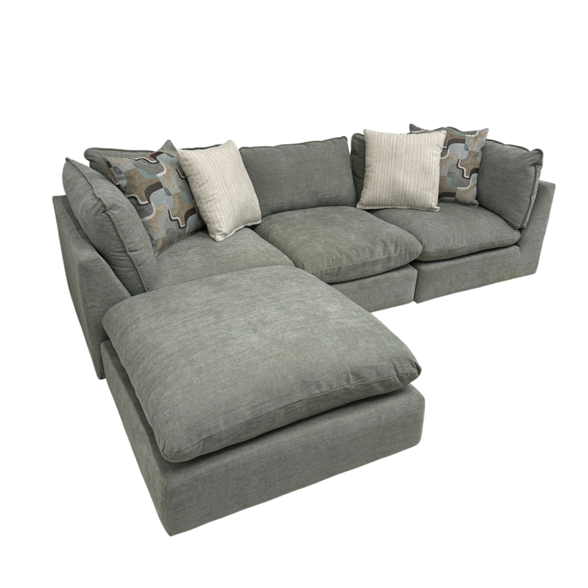 Willow 3-Piece Sofa with Ottoman