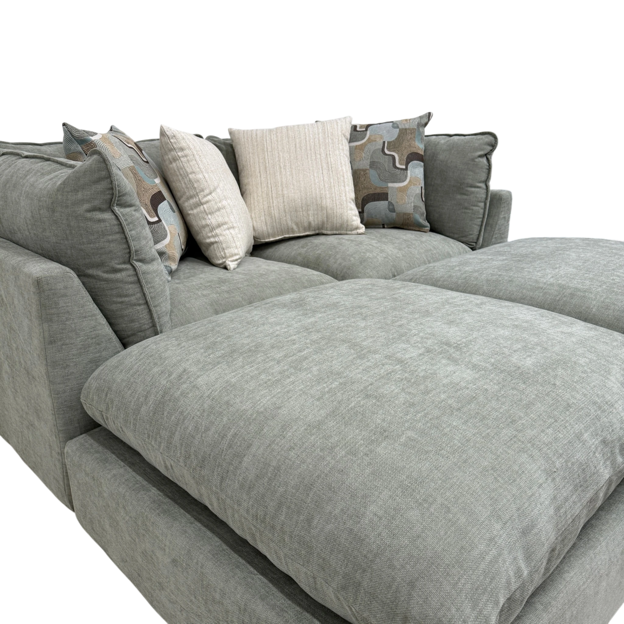 Willow 2-Piece Loveseat with Two Ottomans