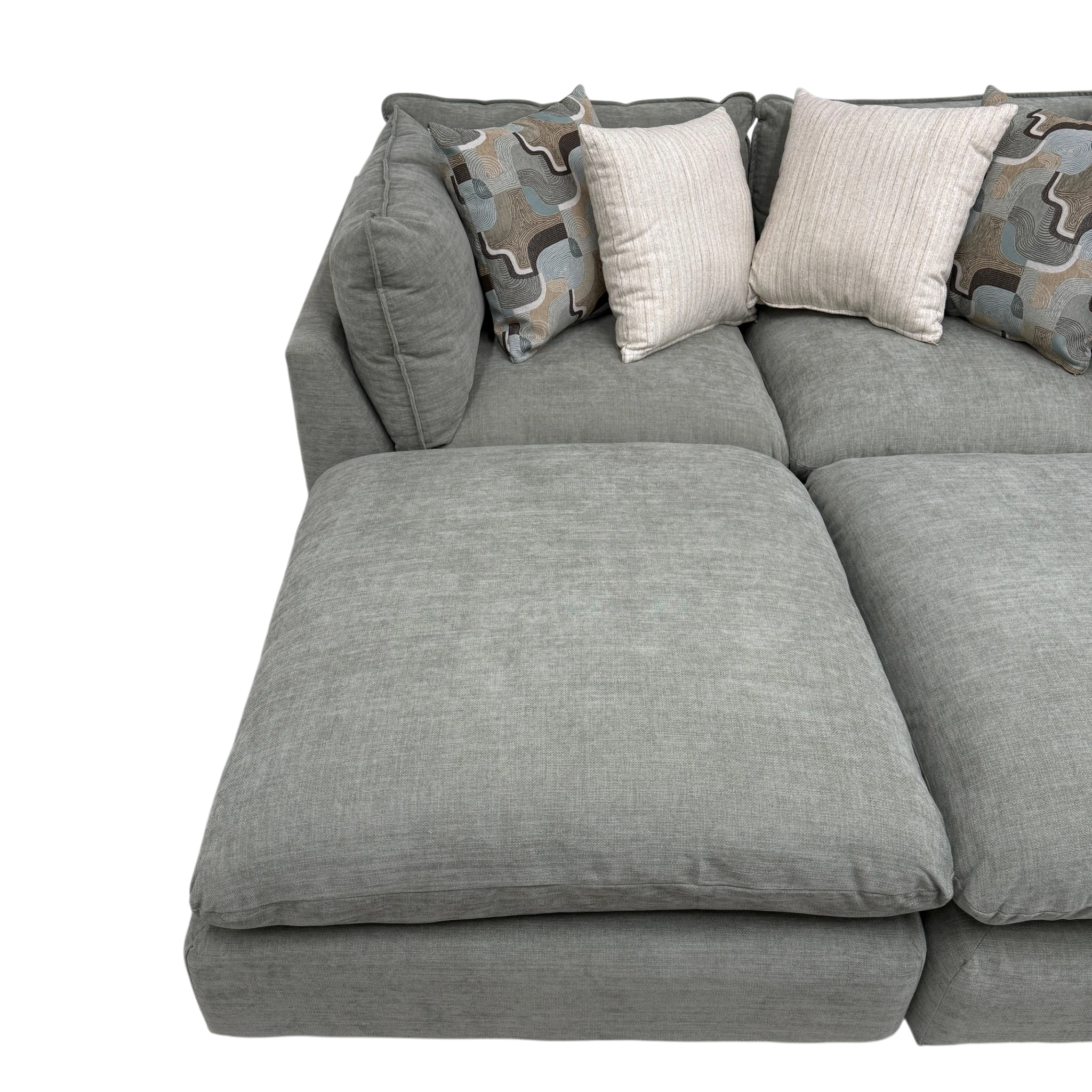 Willow 2-Piece Loveseat with Two Ottomans