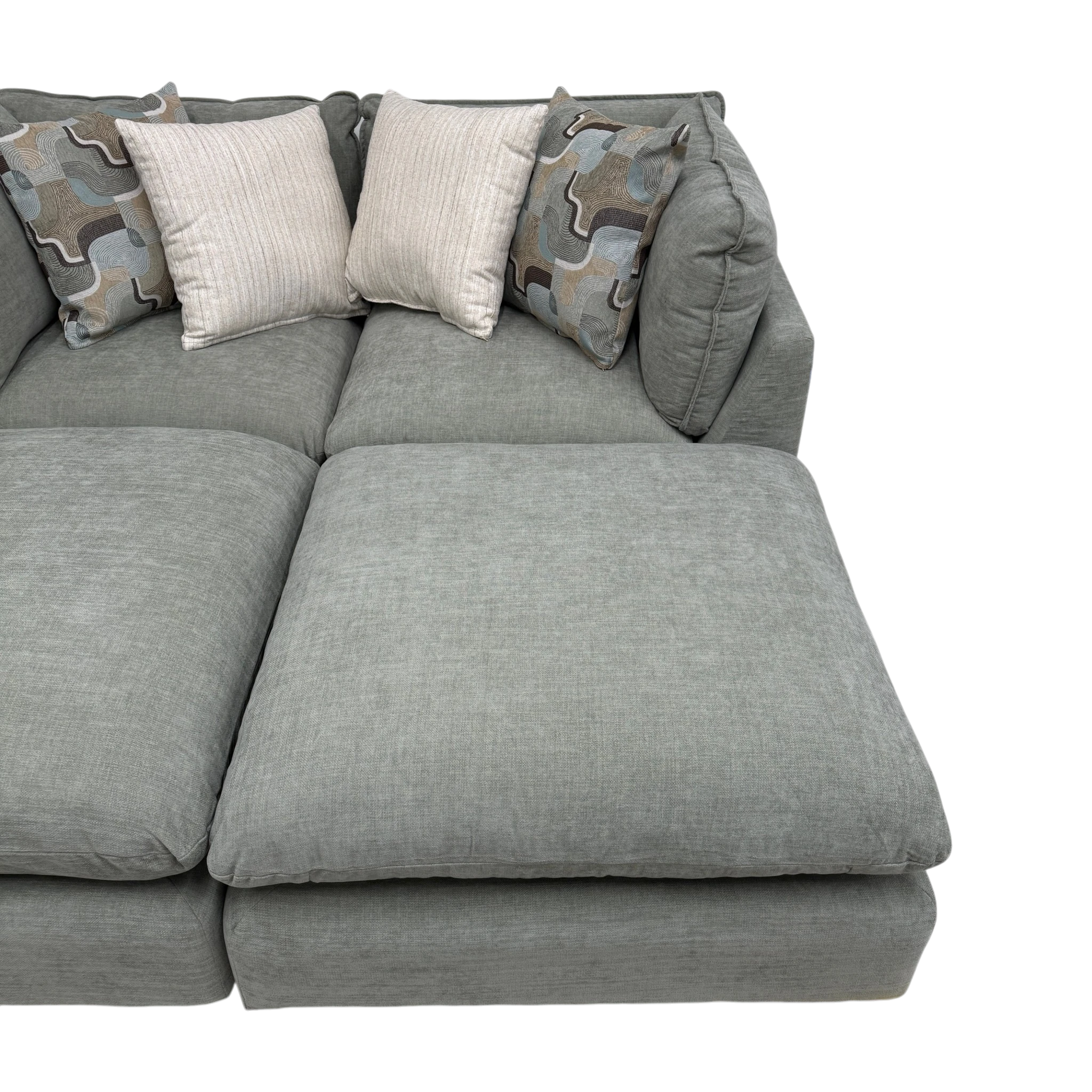 Willow 2-Piece Loveseat with Two Ottomans