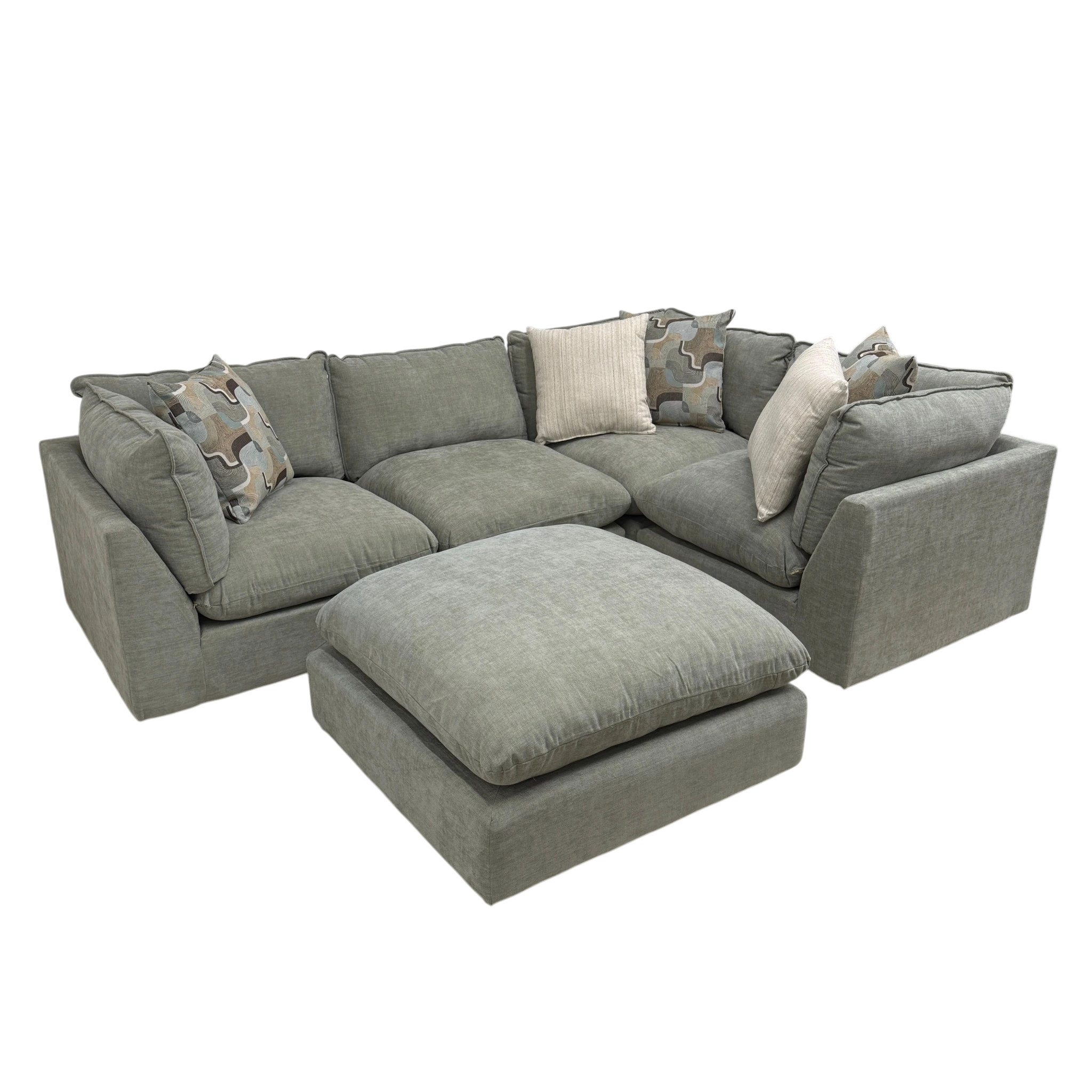 Willow 4-Piece Sectional with Ottoman