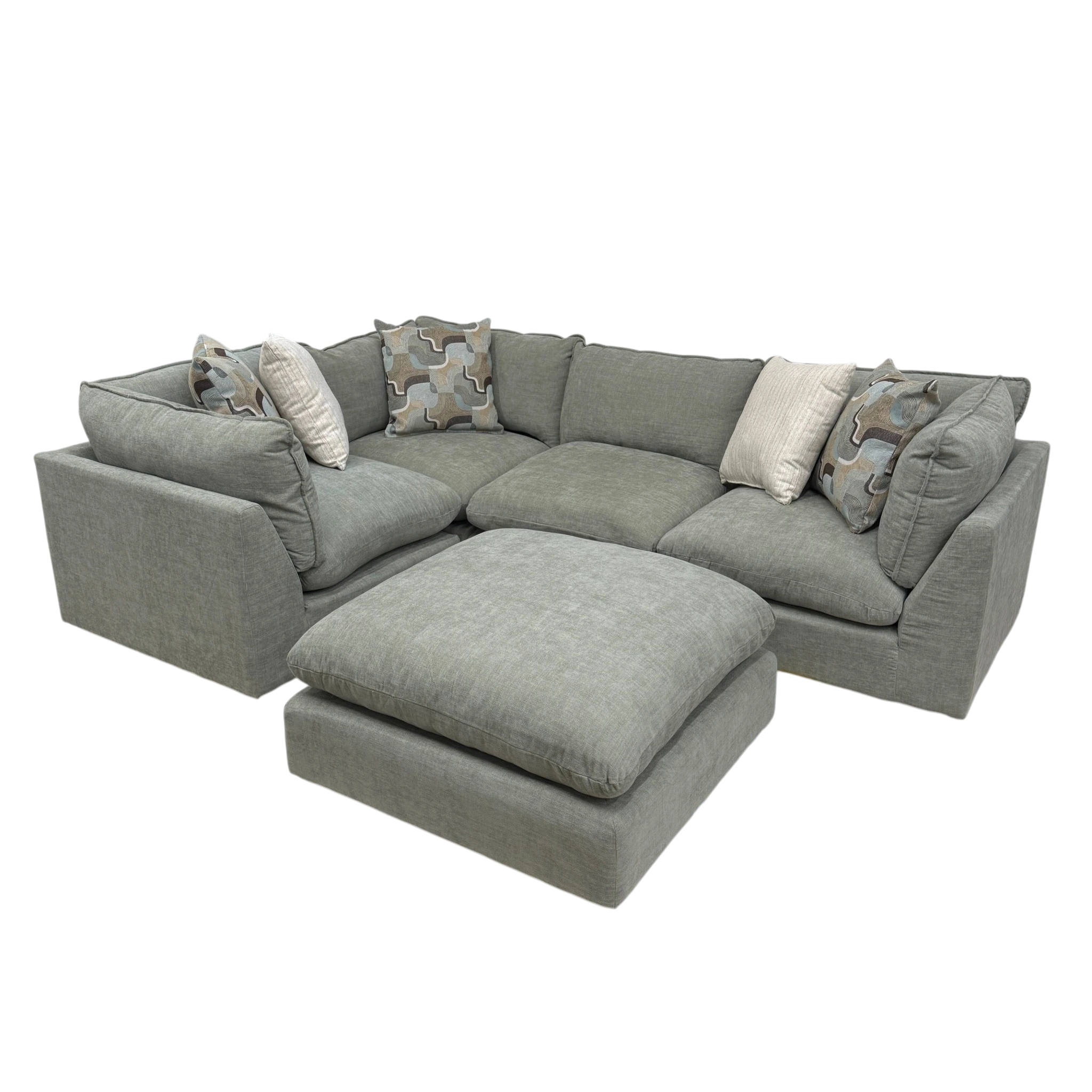 Willow 4-Piece Sectional with Ottoman